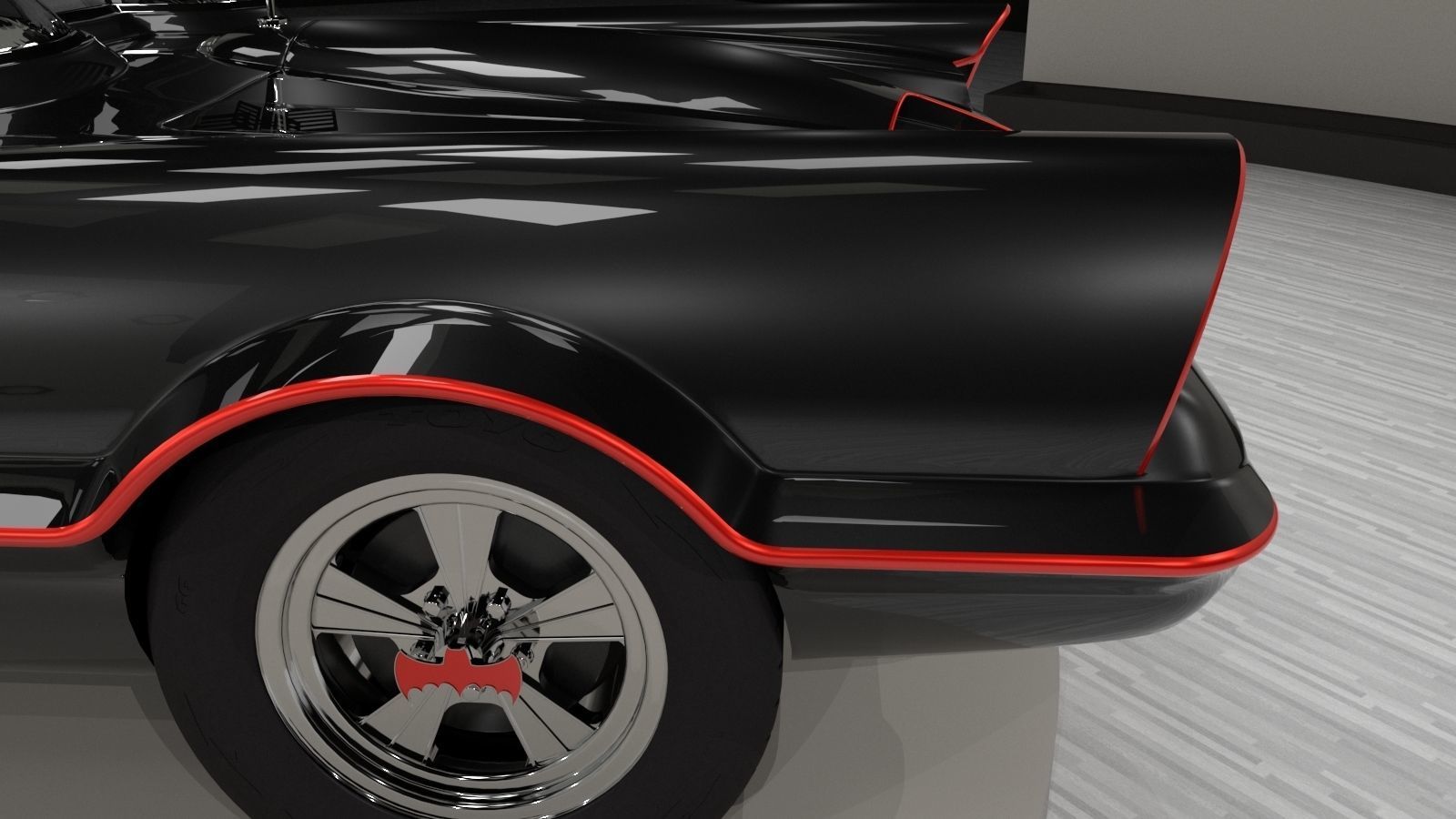 Batmobile TV series 1965 3D model_17