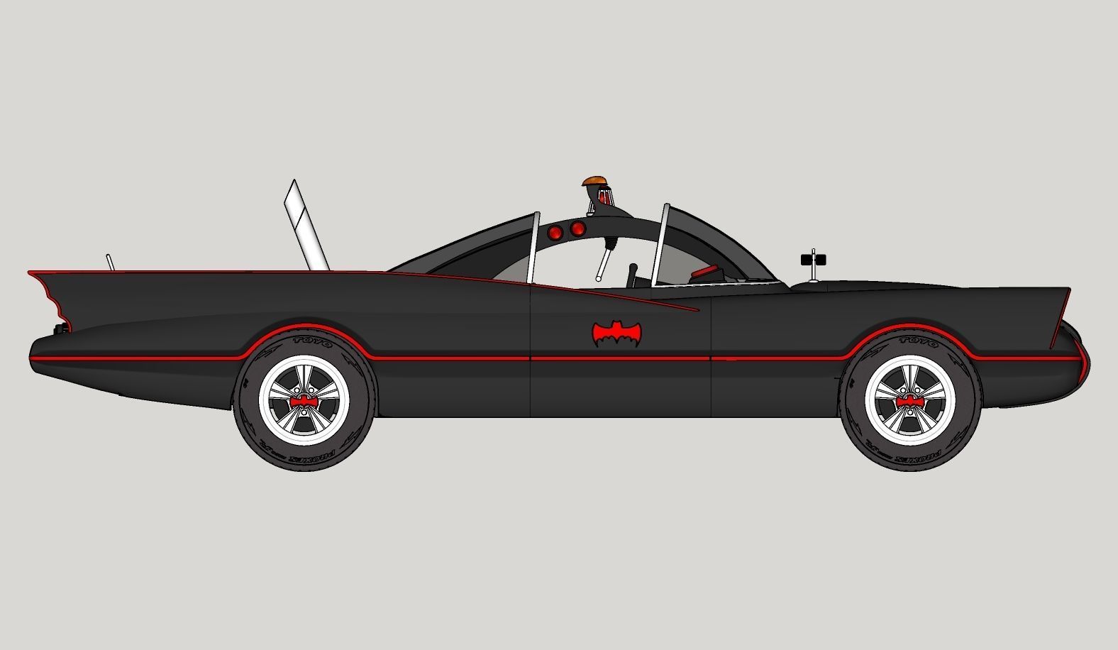 Batmobile TV series 1965 3D model_33