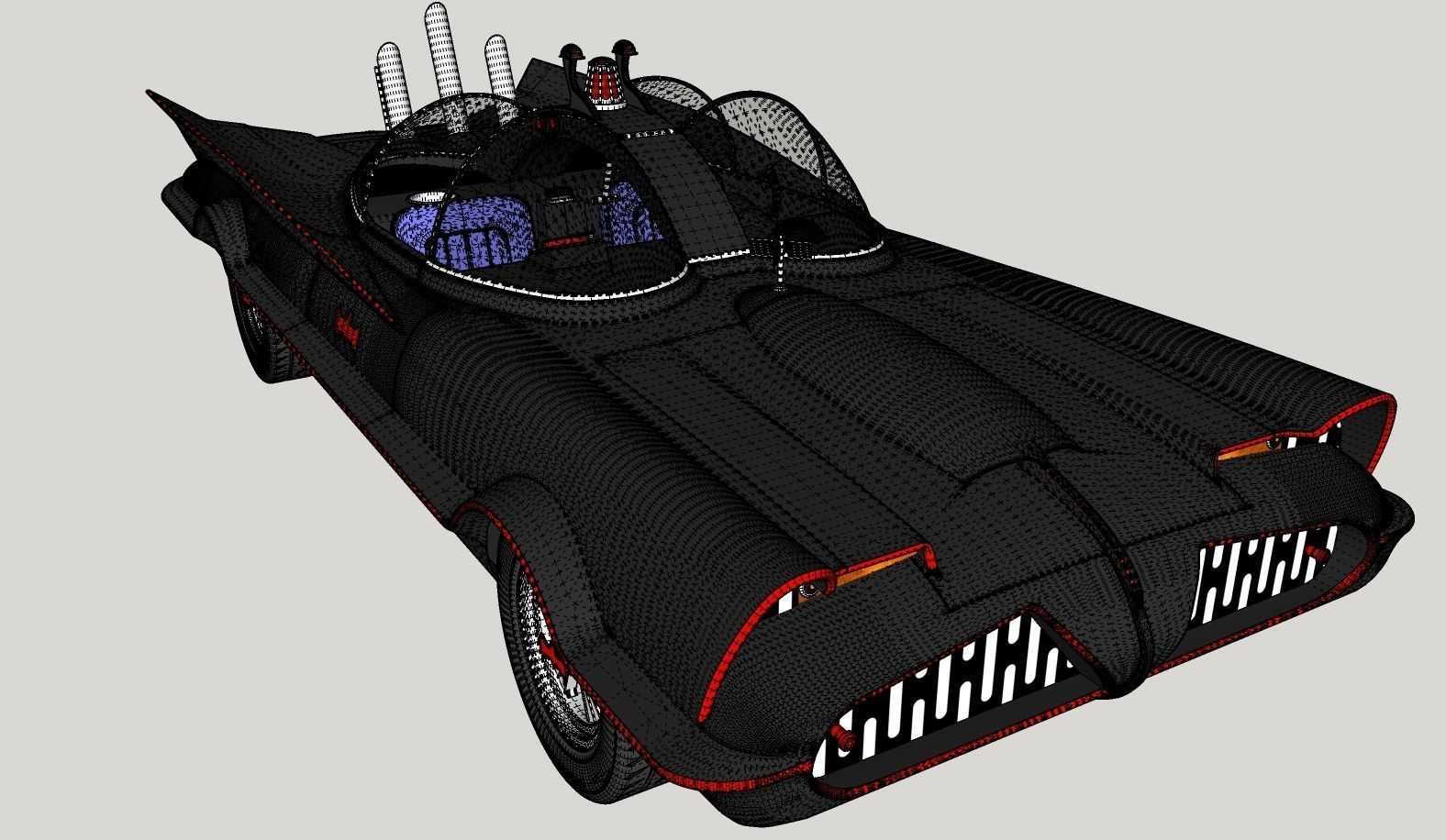 Batmobile TV series 1965 3D model_25