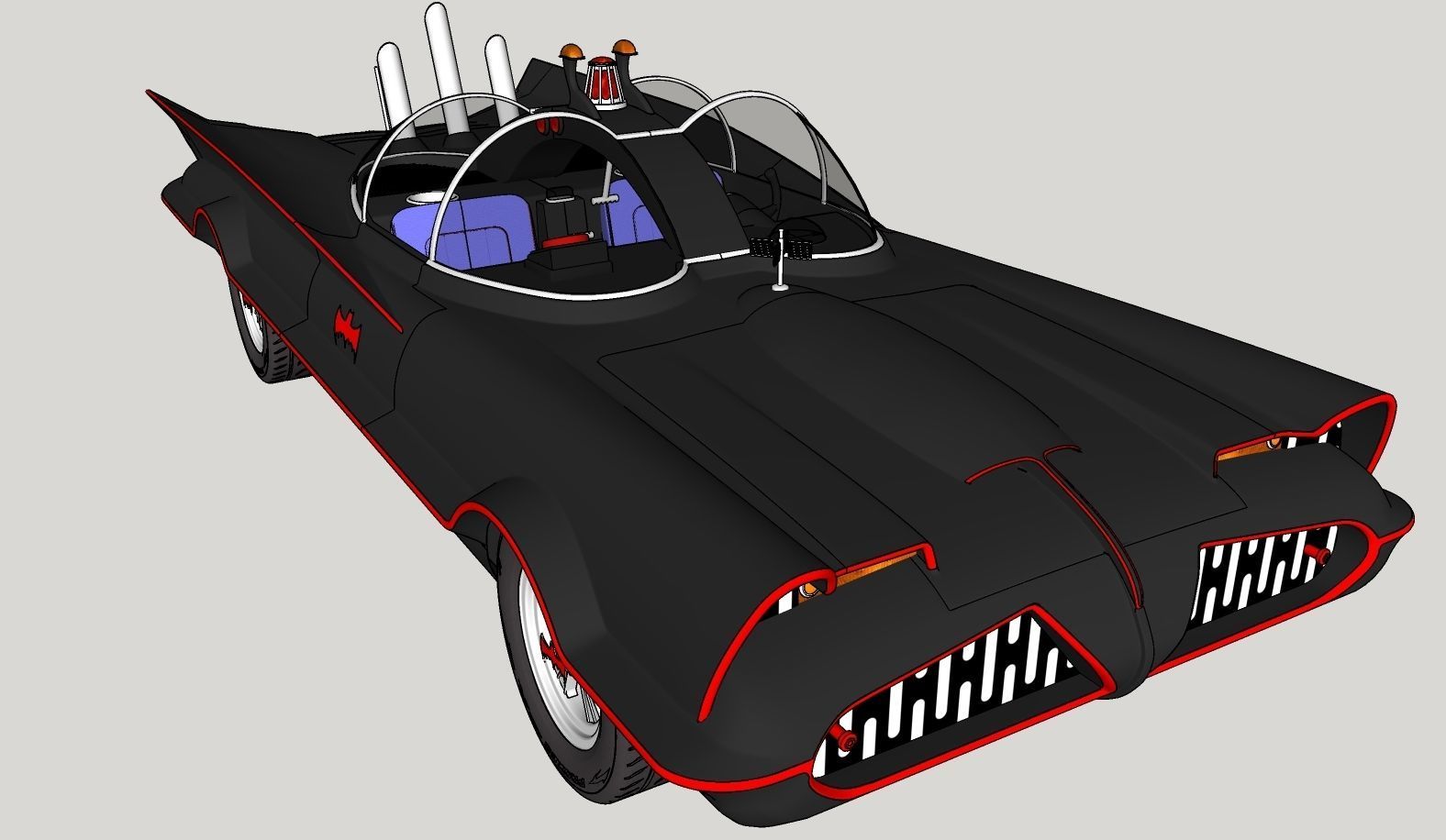 Batmobile TV series 1965 3D model_24
