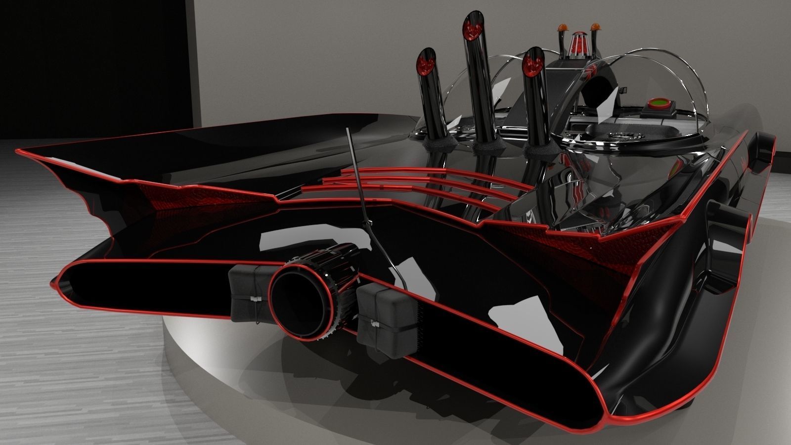 Batmobile TV series 1965 3D model_1