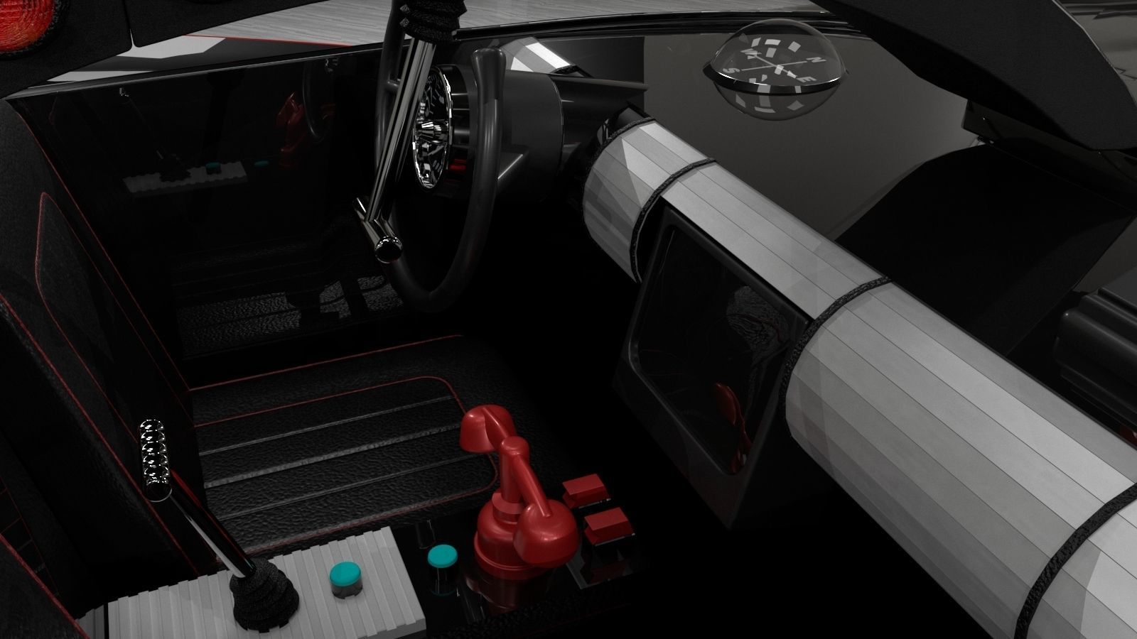 Batmobile TV series 1965 3D model_9