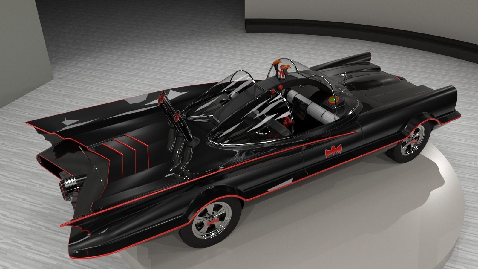 Batmobile TV series 1965 3D model_14