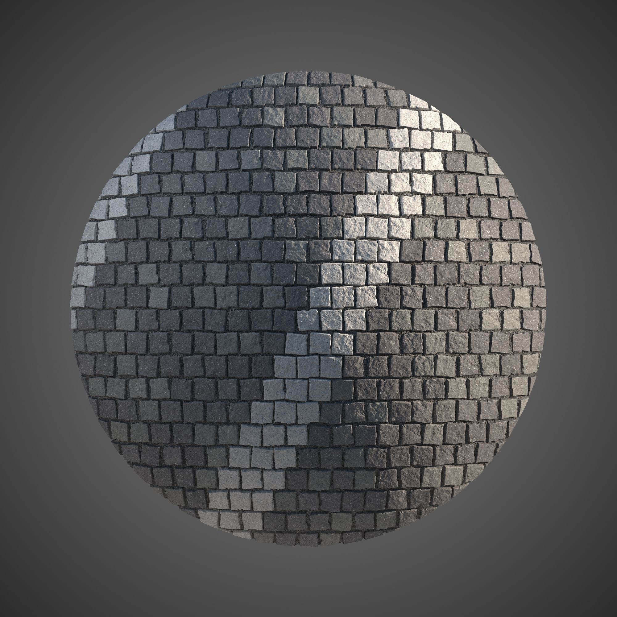8K Large Area Cobblestone 03 - 3 Variatons Texture_4