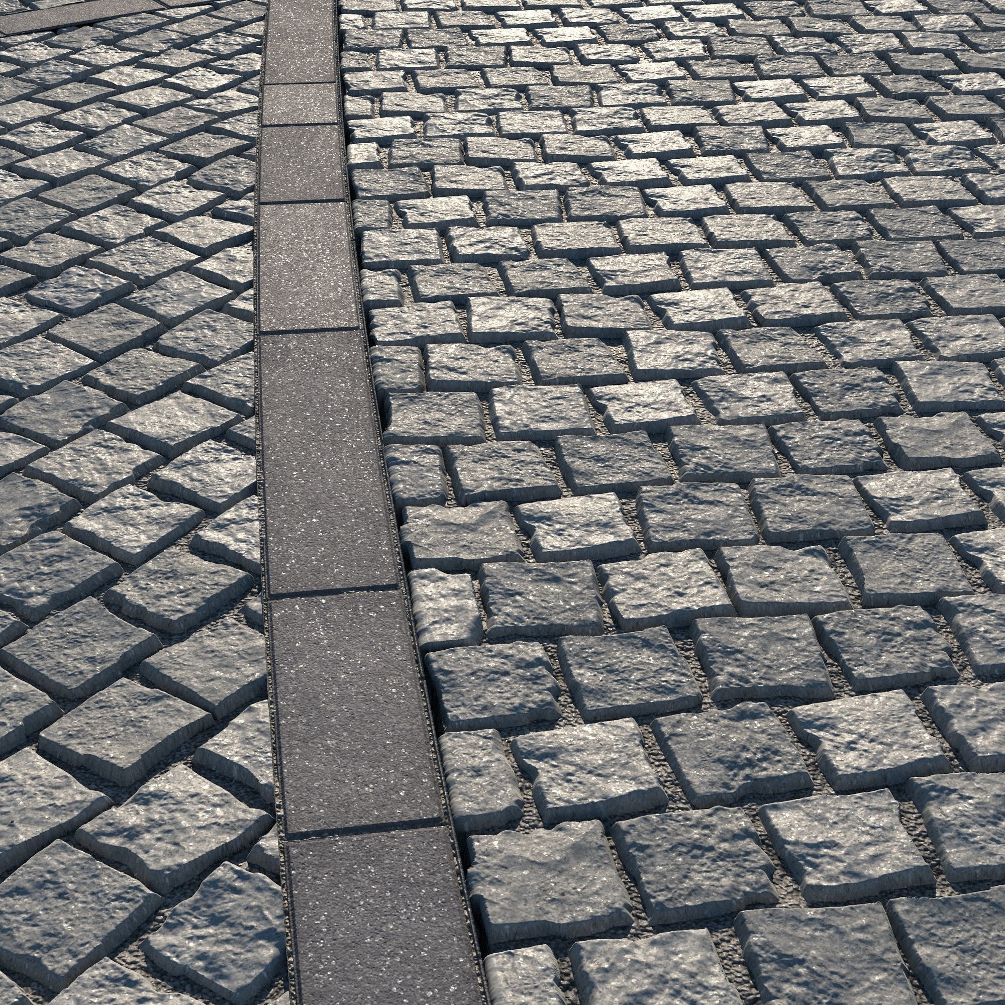 8K Large Area Cobblestone 03 - 3 Variatons Texture_10