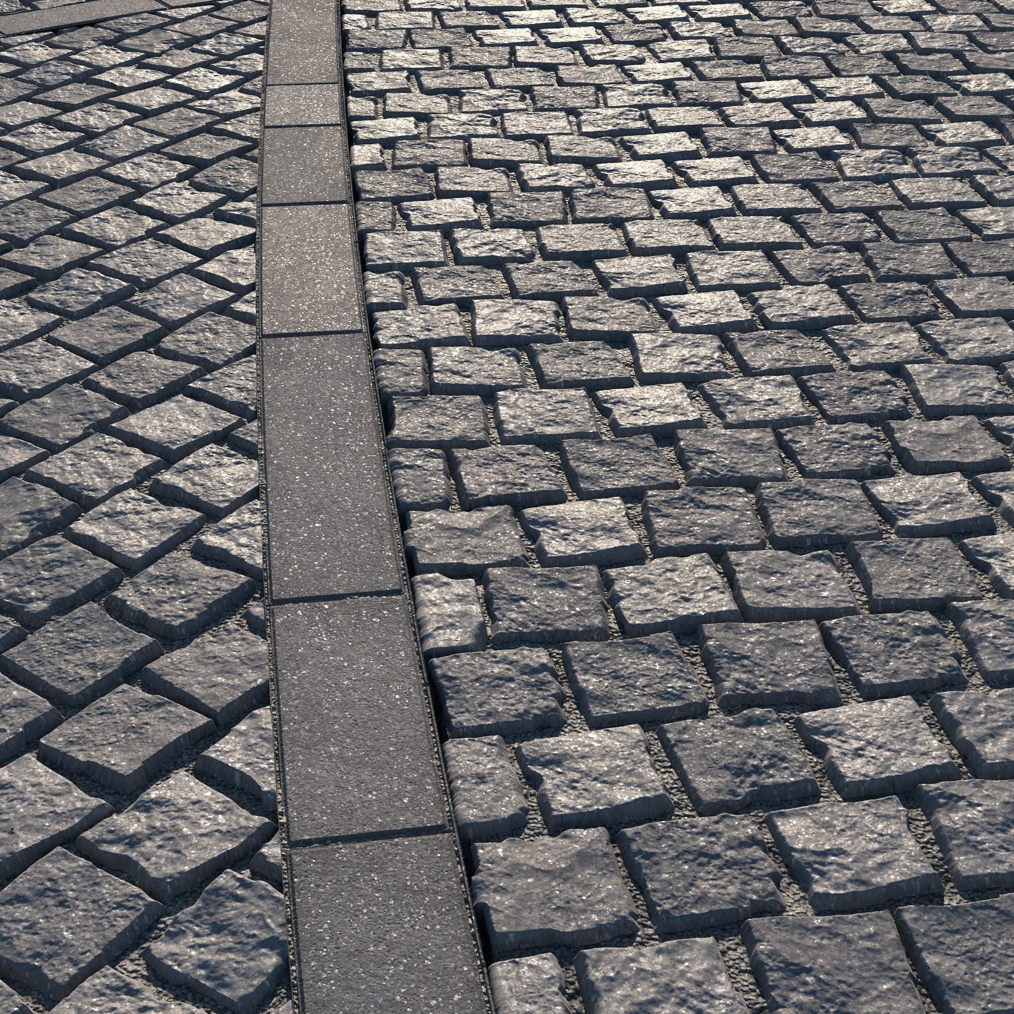 8K Large Area Cobblestone 03 - 3 Variatons Texture_9