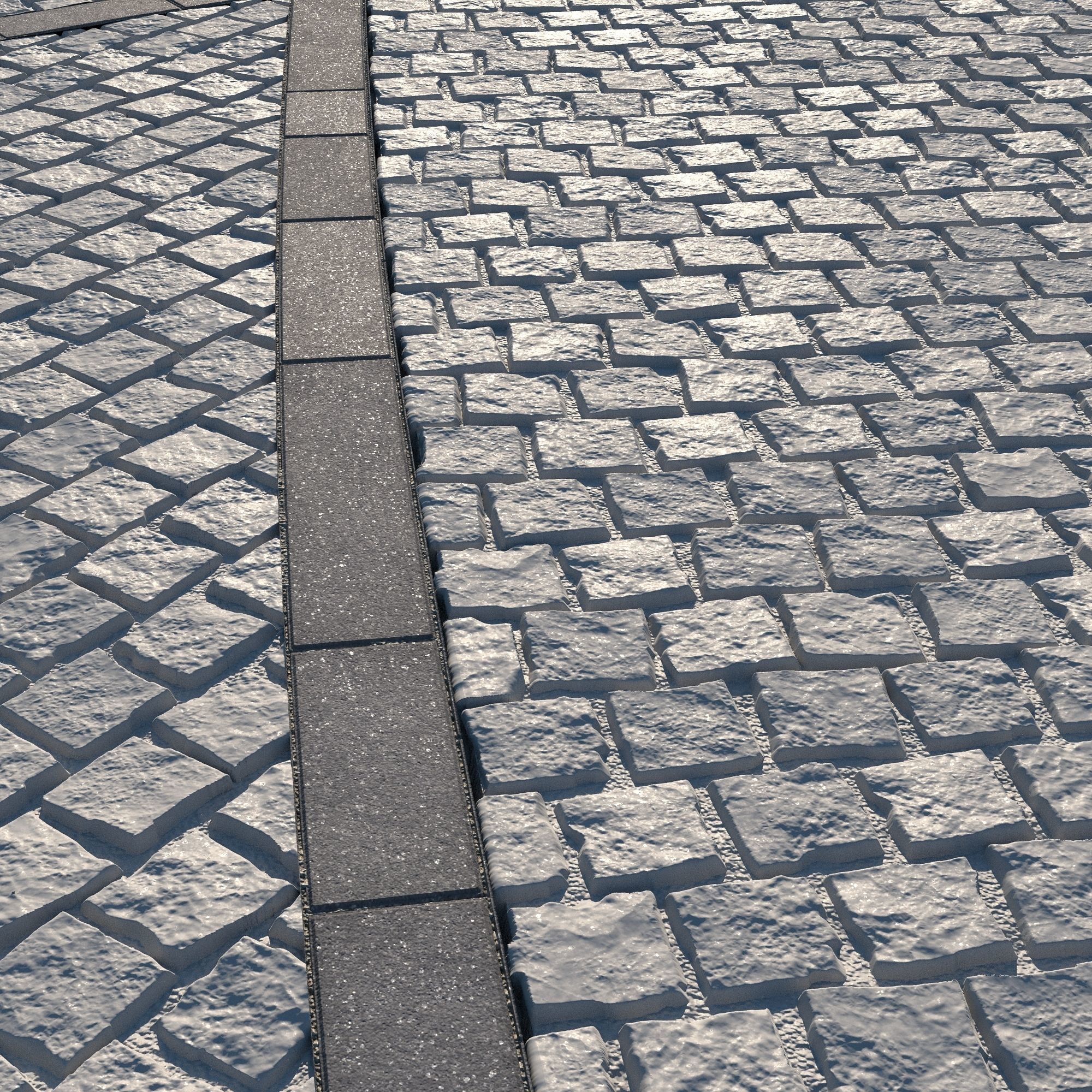 8K Large Area Cobblestone 03 - 3 Variatons Texture_13
