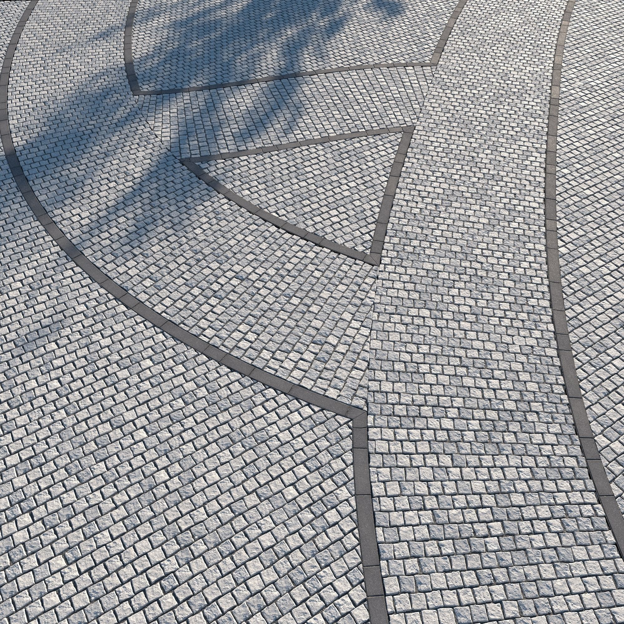 8K Large Area Cobblestone 03 - 3 Variatons Texture_7