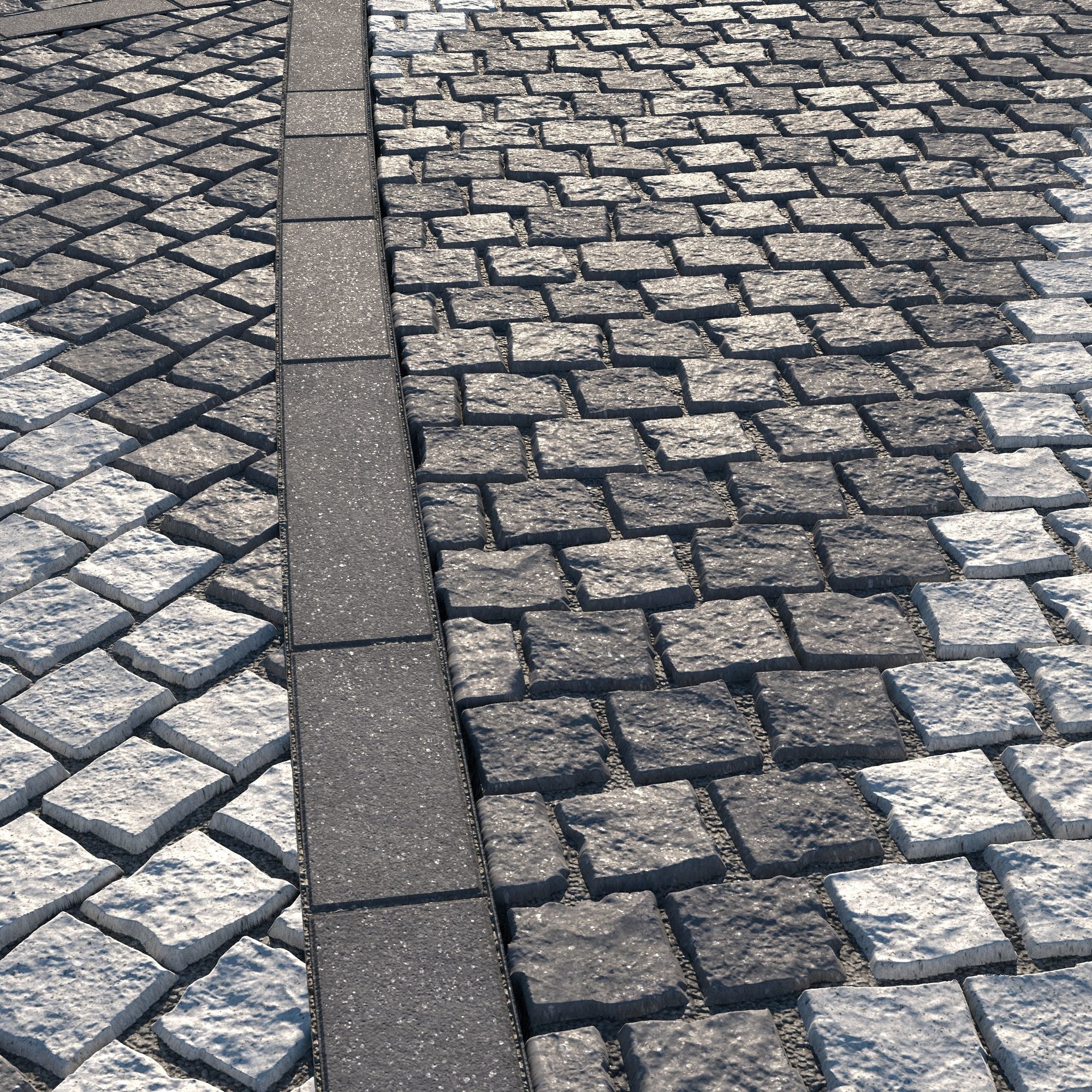 8K Large Area Cobblestone 03 - 3 Variatons Texture_12