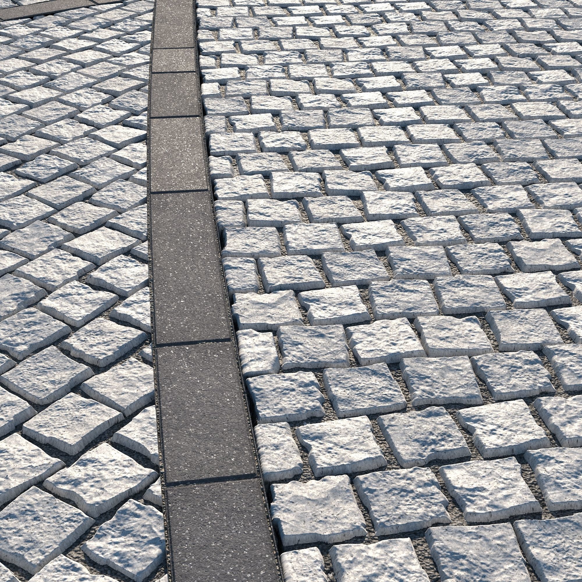 8K Large Area Cobblestone 03 - 3 Variatons Texture_11