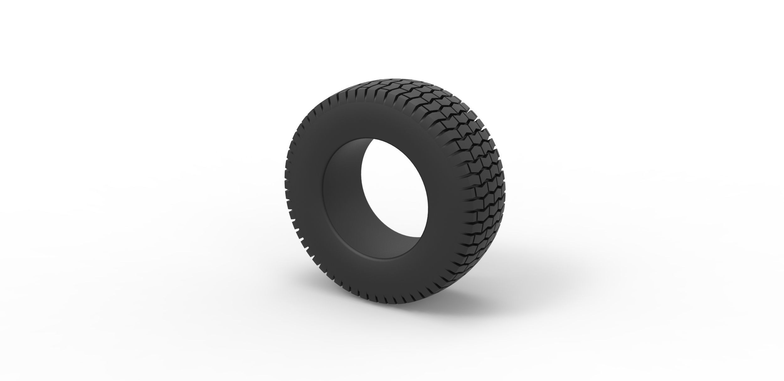 Offroad tire 45 Scale 1 to 25 3D print model_6