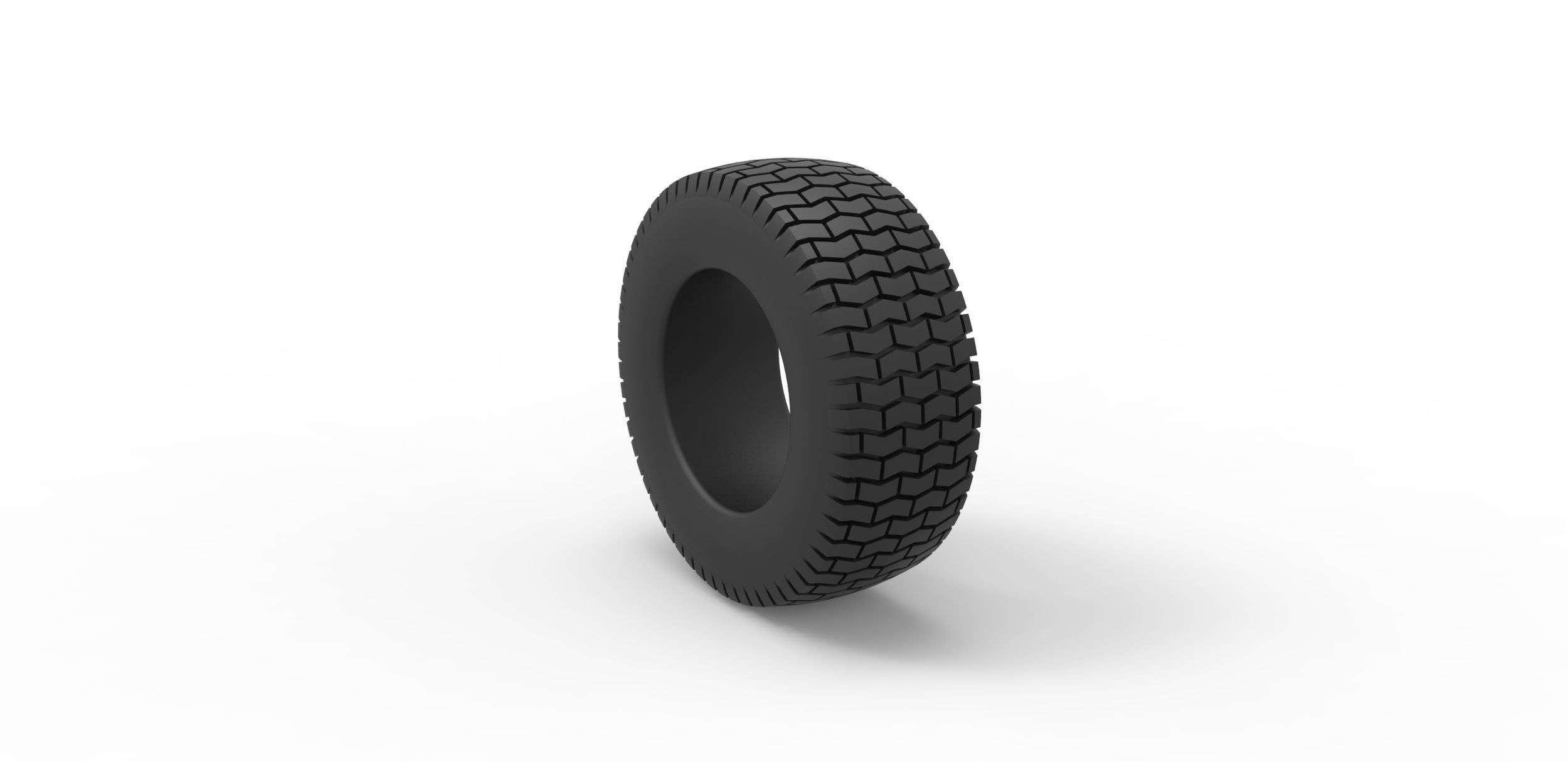 Offroad tire 45 Scale 1 to 25 3D print model_7