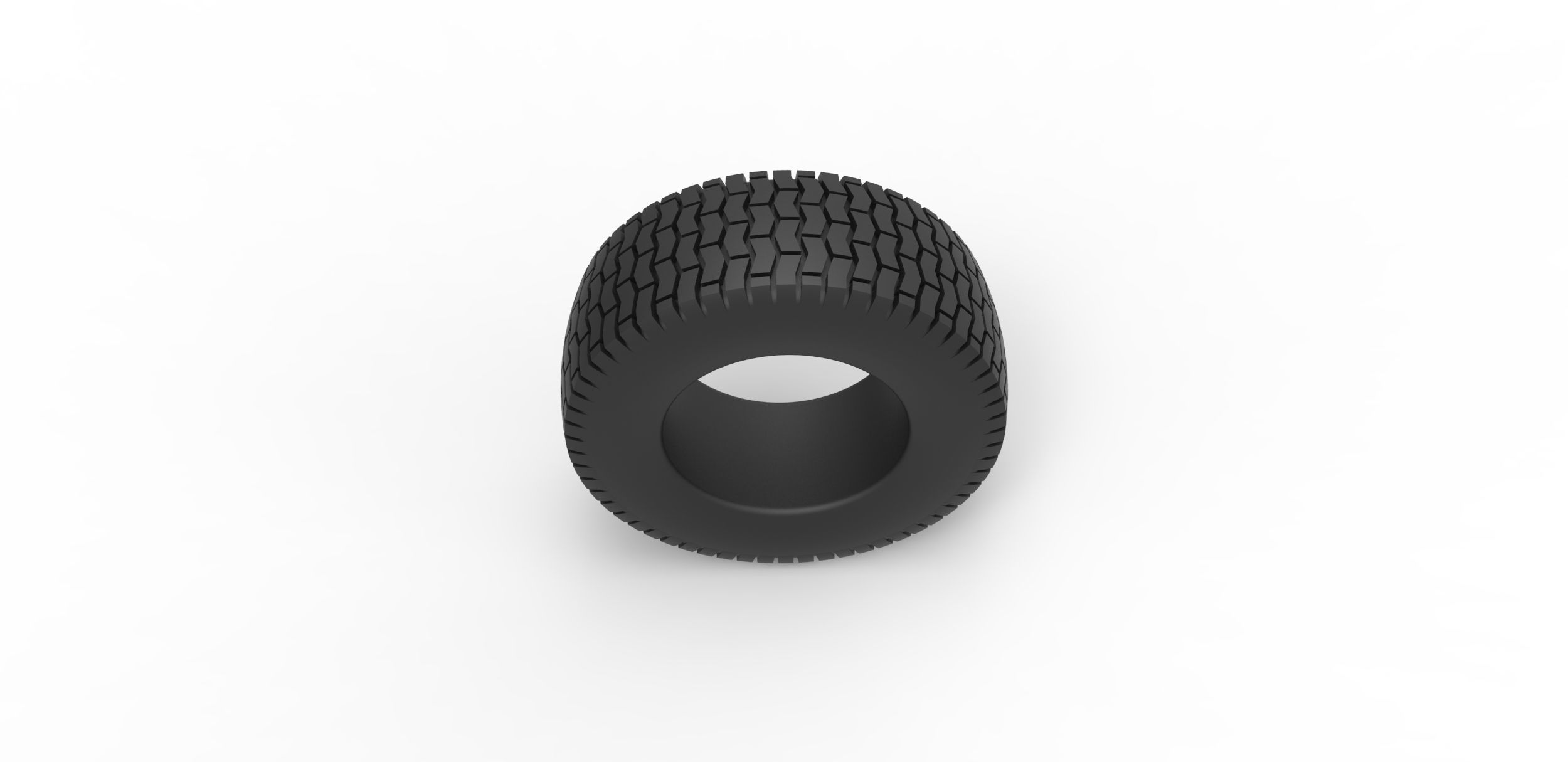 Offroad tire 45 Scale 1 to 25 3D print model_5