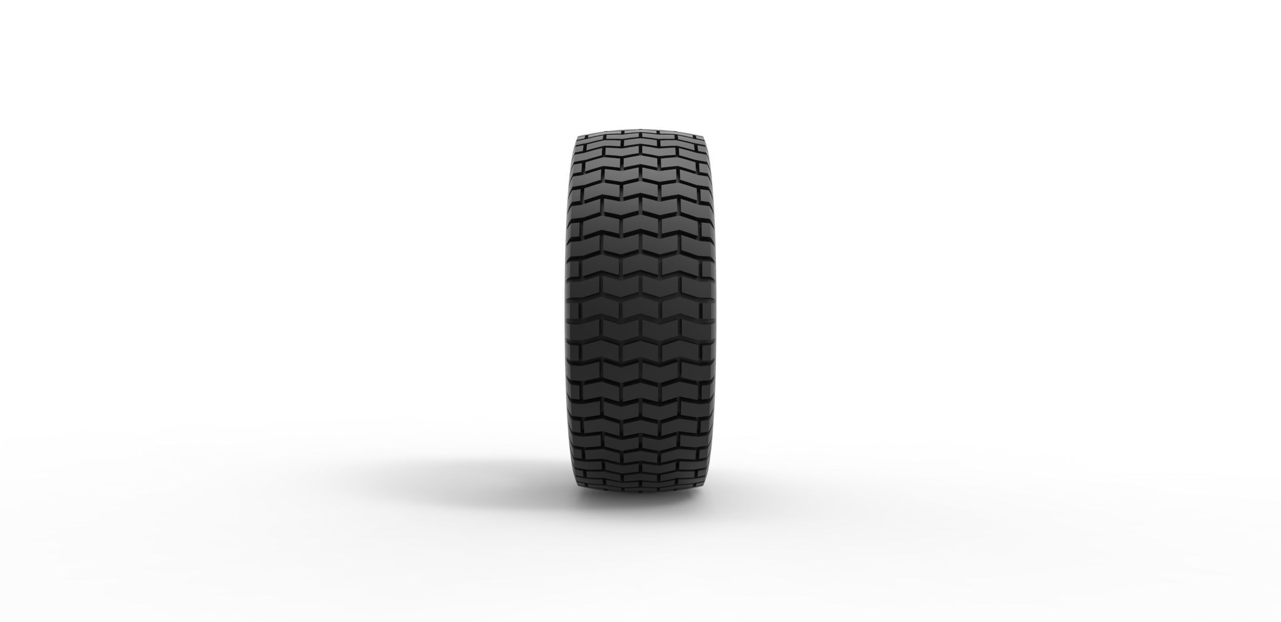 Offroad tire 45 Scale 1 to 25 3D print model_3