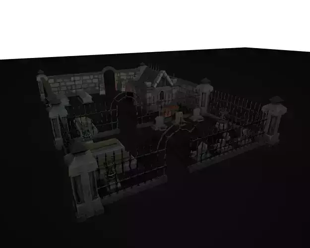 OLD CEMETERY ASSET PACK DARK VERSION