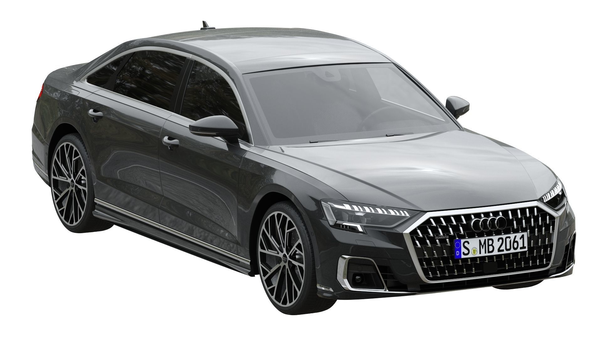 Audi A8 L 2022 3D model_6