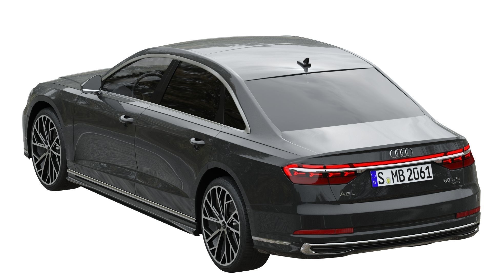 Audi A8 L 2022 3D model_5