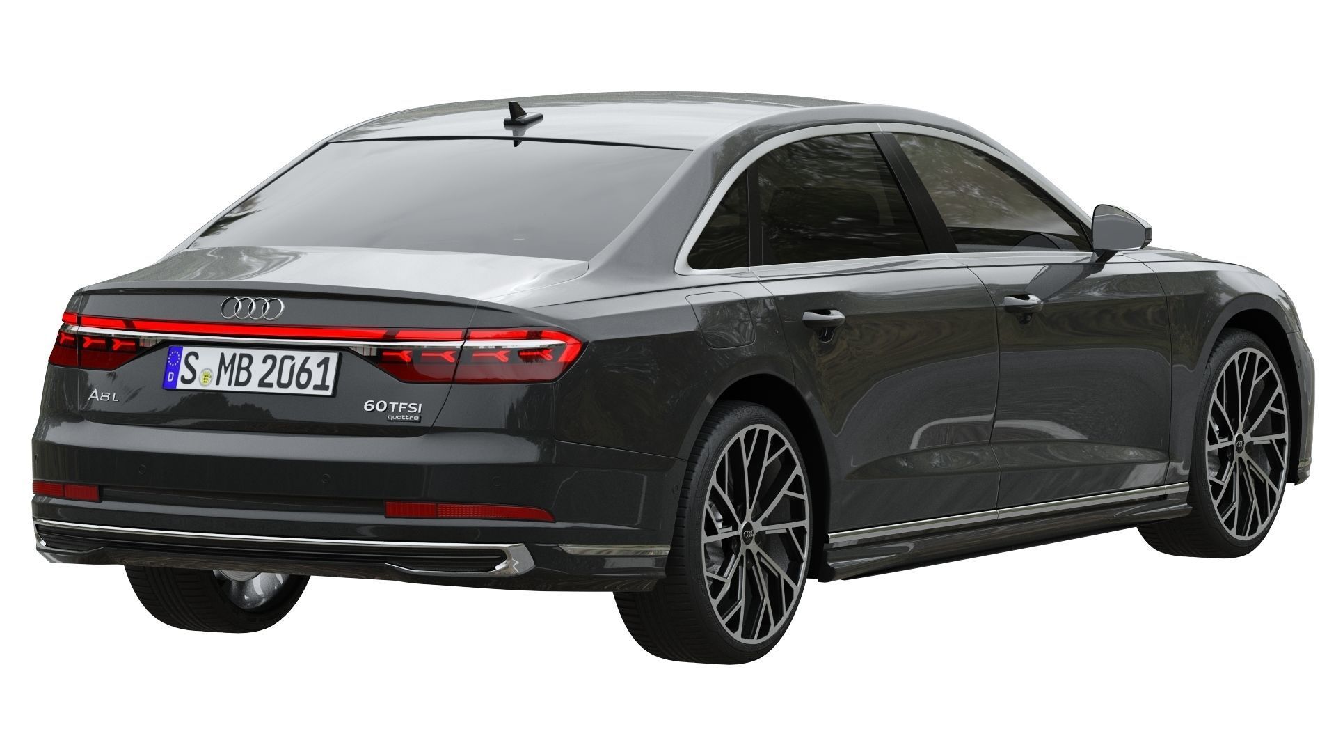 Audi A8 L 2022 3D model_1