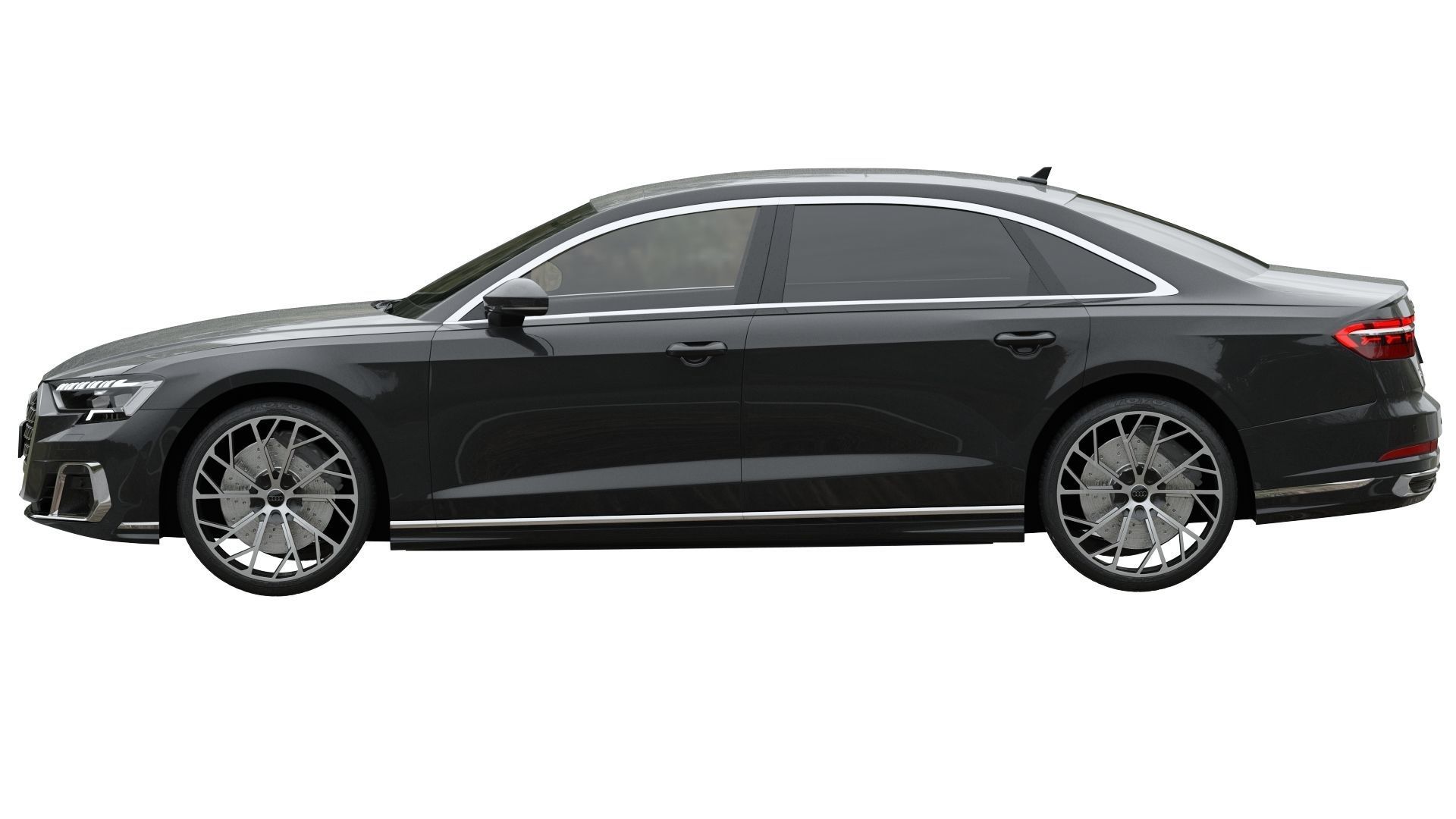 Audi A8 L 2022 3D model_2