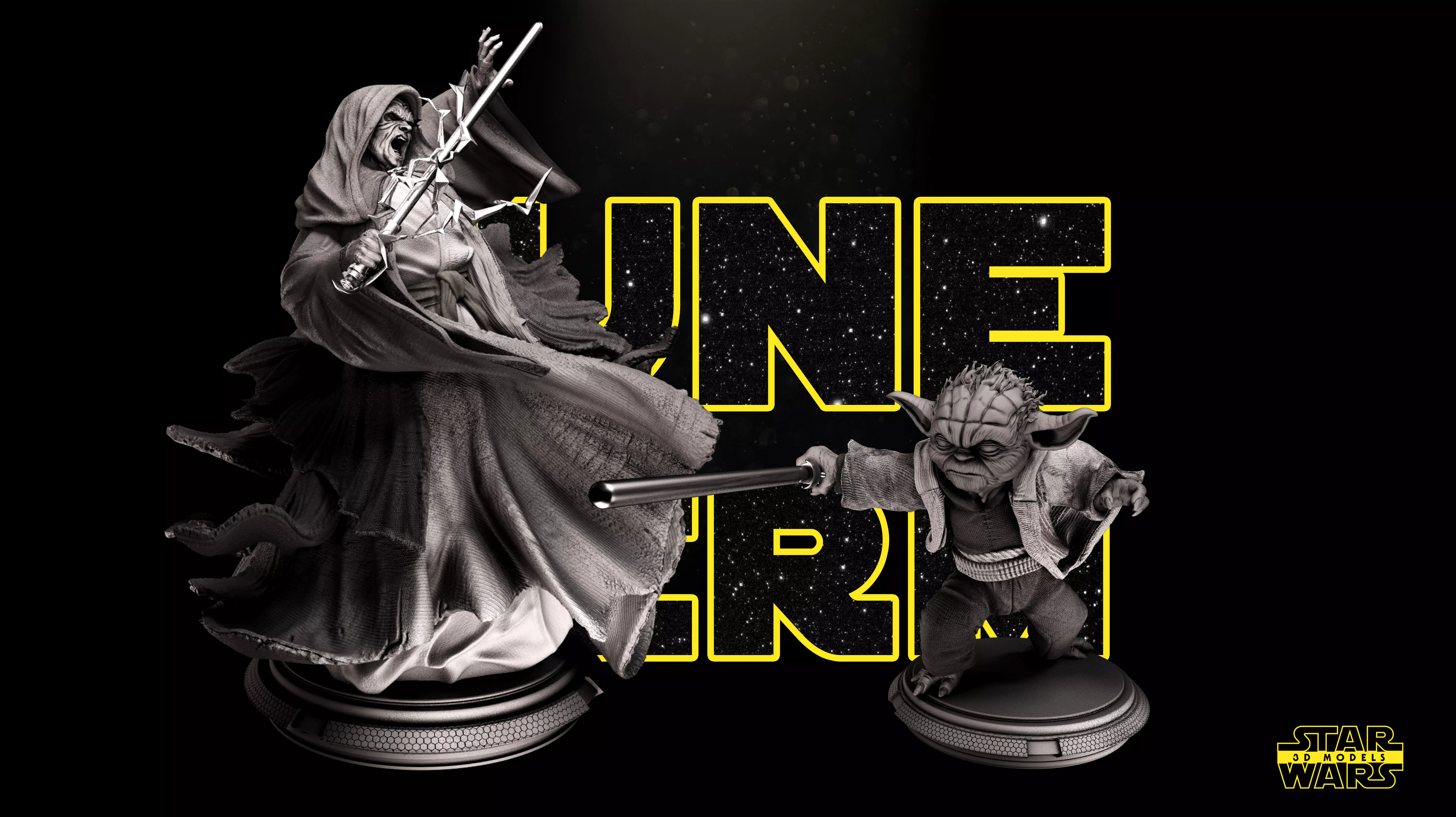 Yoda Sculpture - Tested and Ready for 3D printing 3D print model_0