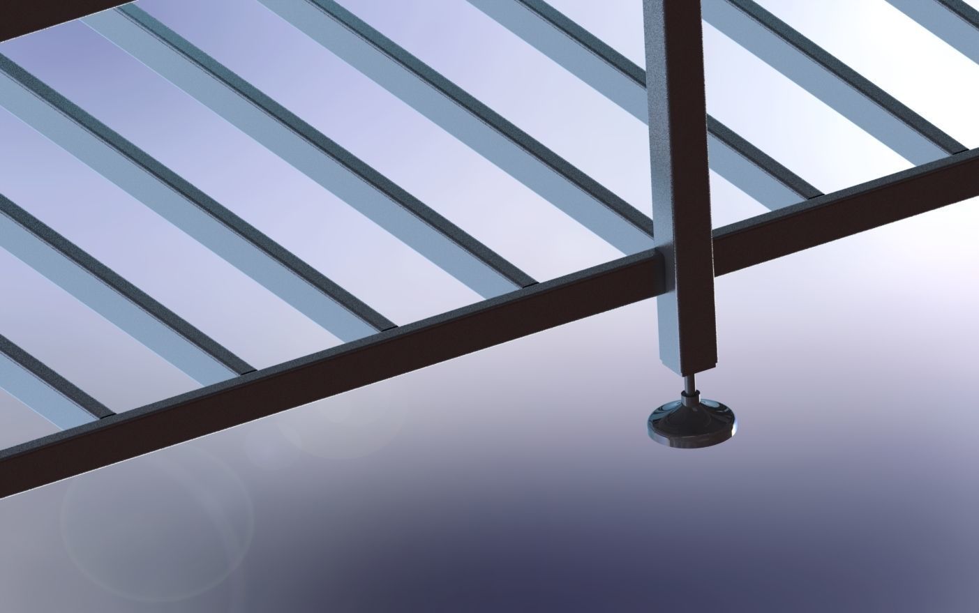 Industrial Stainless Steel Table for Gastronomy 3D model_5