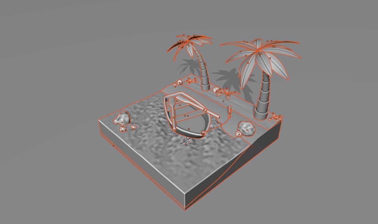 Wooden Boat Free 3D model_2