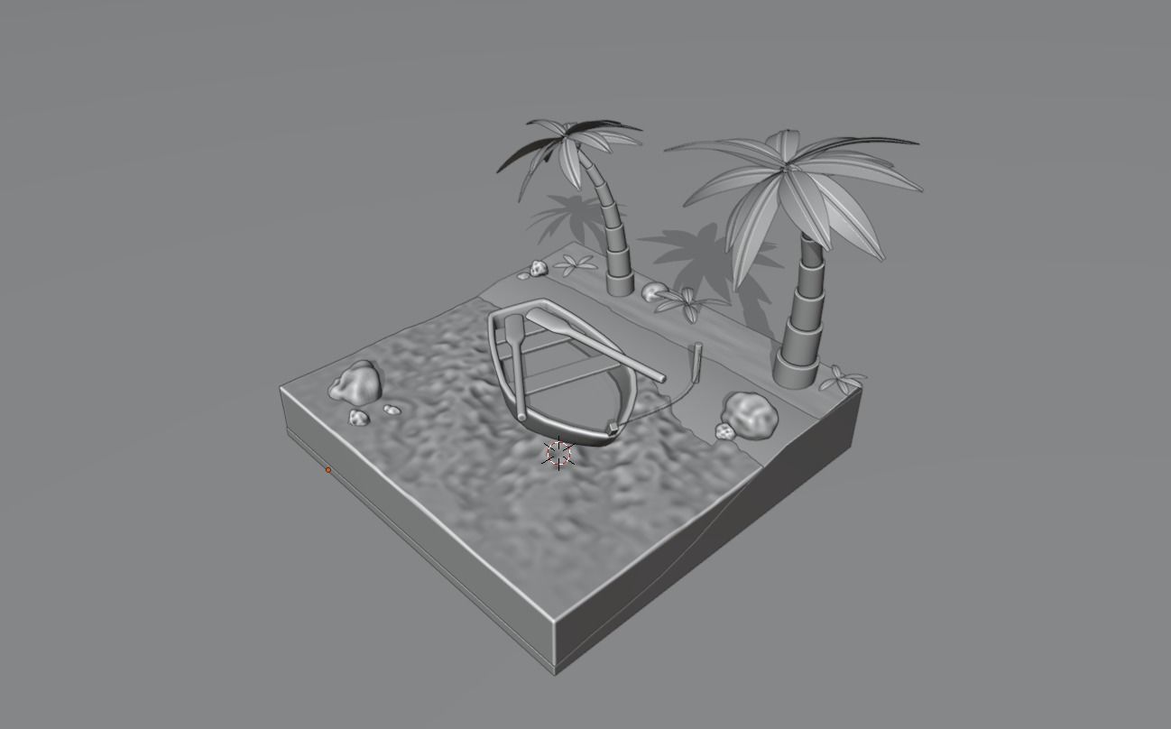 Wooden Boat Free 3D model_1