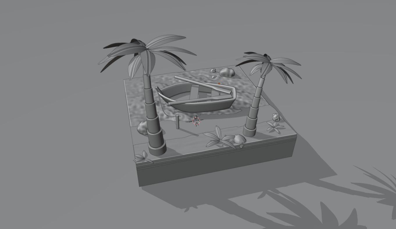 Wooden Boat Free 3D model_3