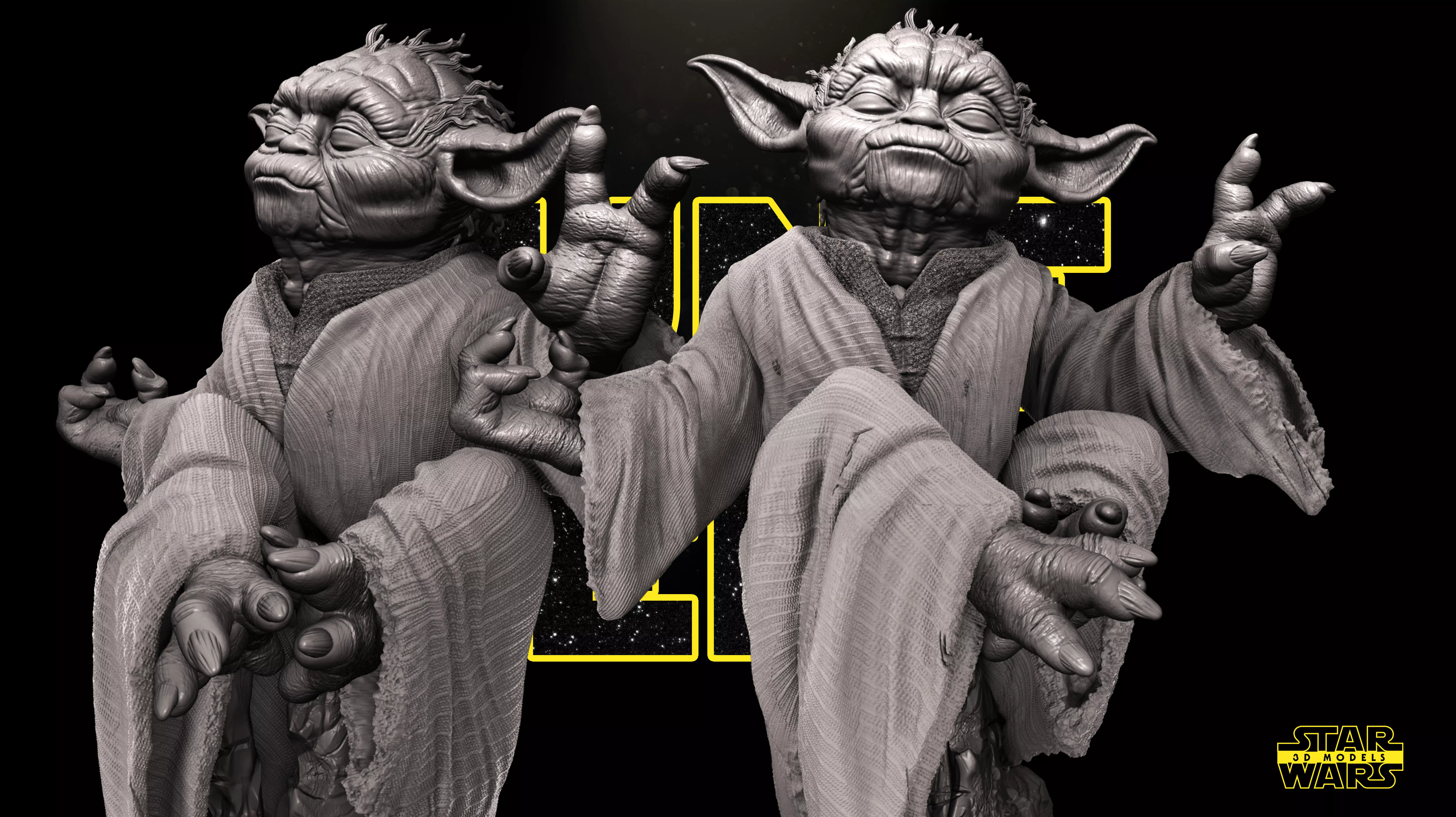 Yoda Bust - Tested and Ready for 3D printing Free 3D print model