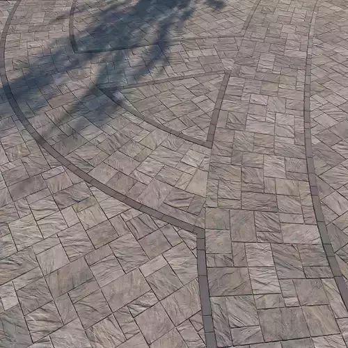 8K Large Area Natural stone pavers 01 - 6 Variations Texture