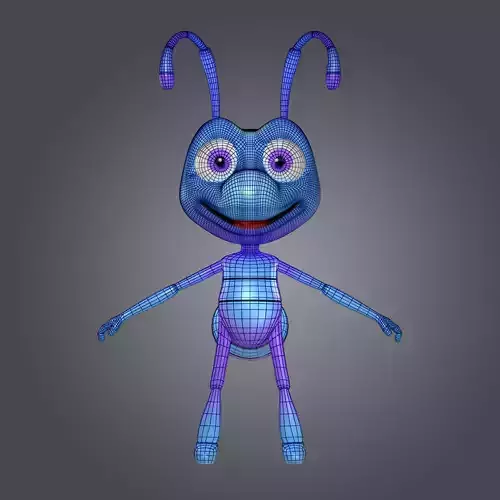 Ant Character Low-poly 3D model