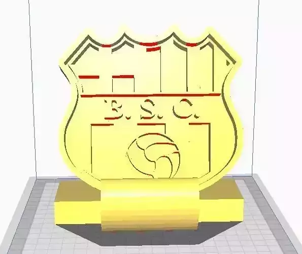 ESCUDO BARCELONA SPORTING CLUB 3D print model