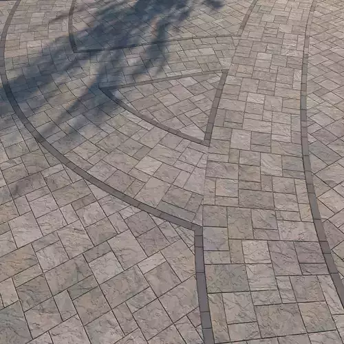 8K Large Area Natural stone pavers 02 - 6 Variations Texture