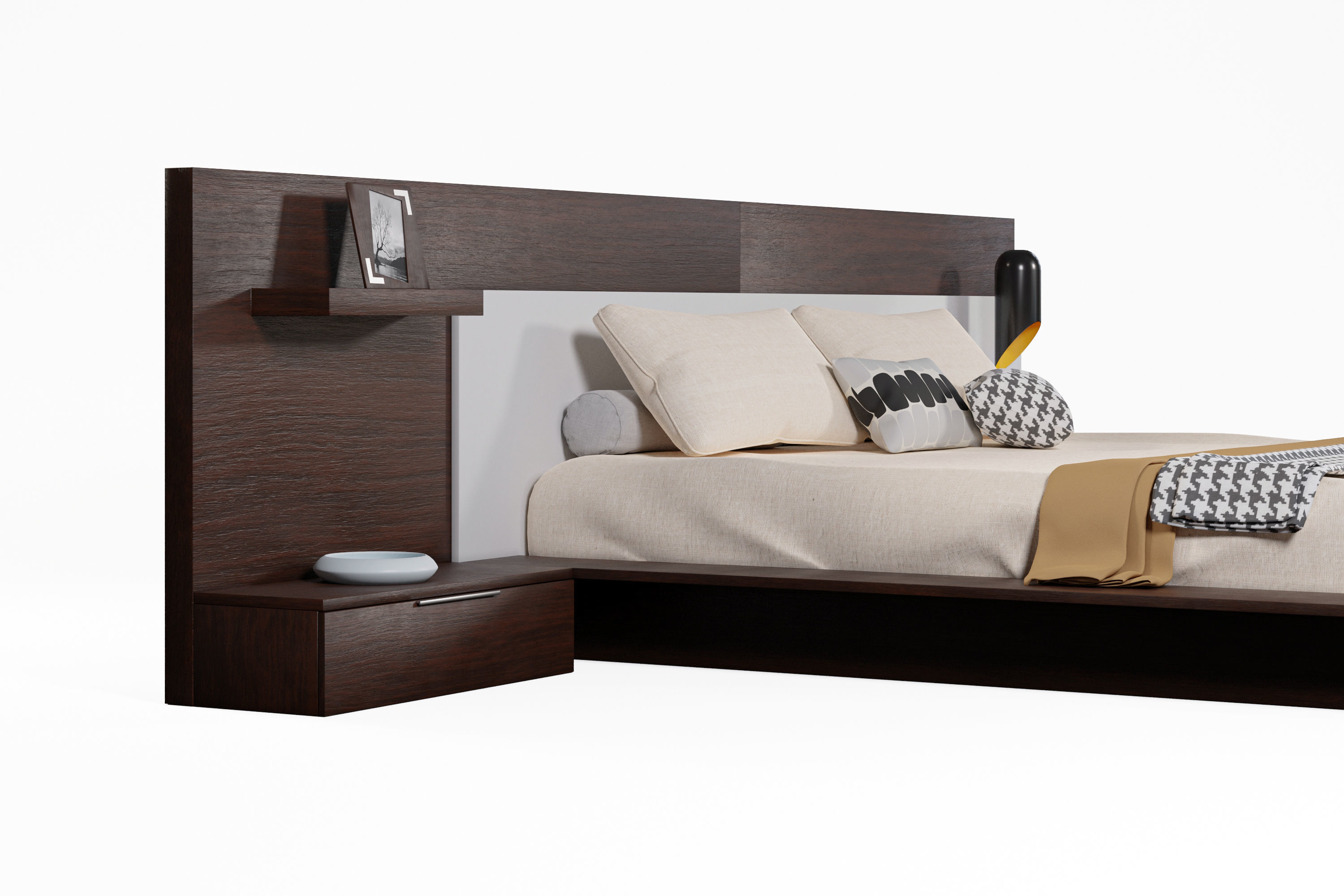 Modern design Bed 3D model_17