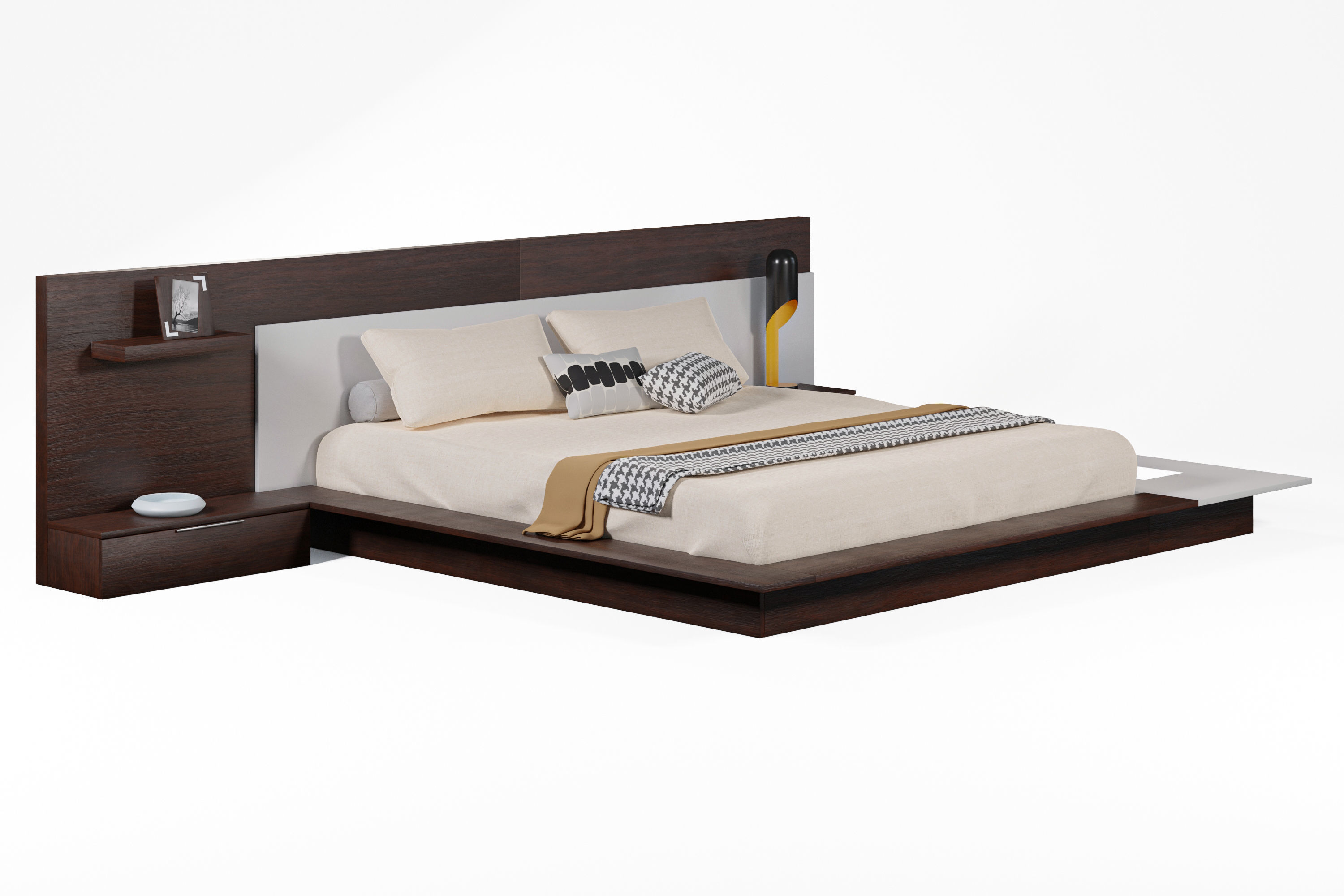 Modern design Bed 3D model_3