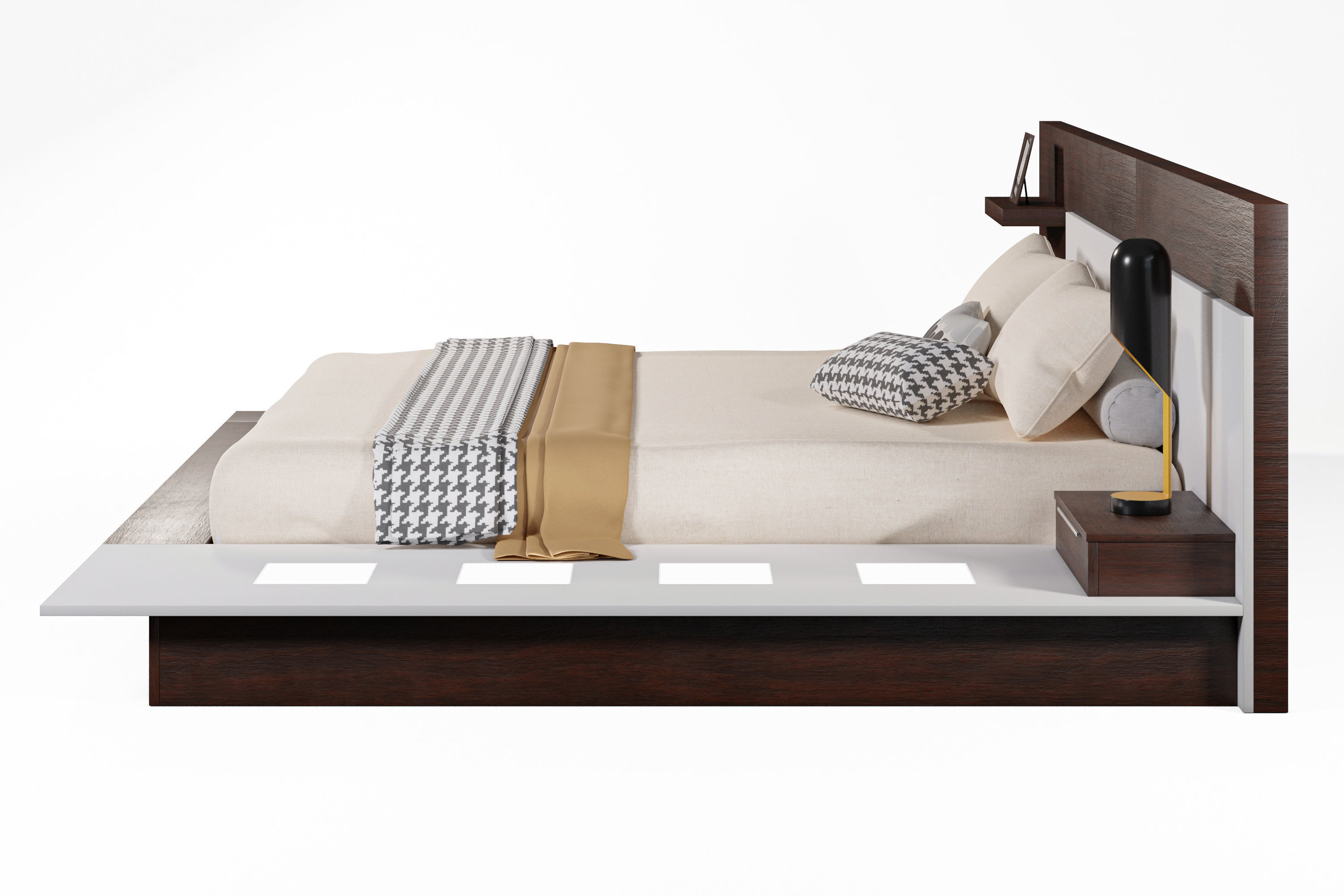 Modern design Bed 3D model_13