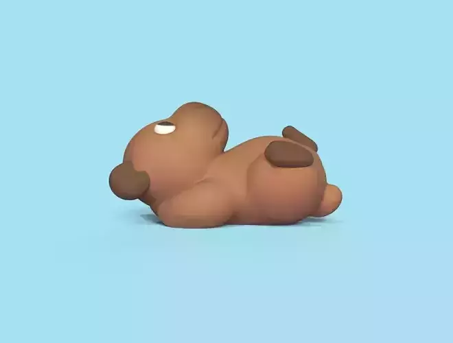 Capybara Lying