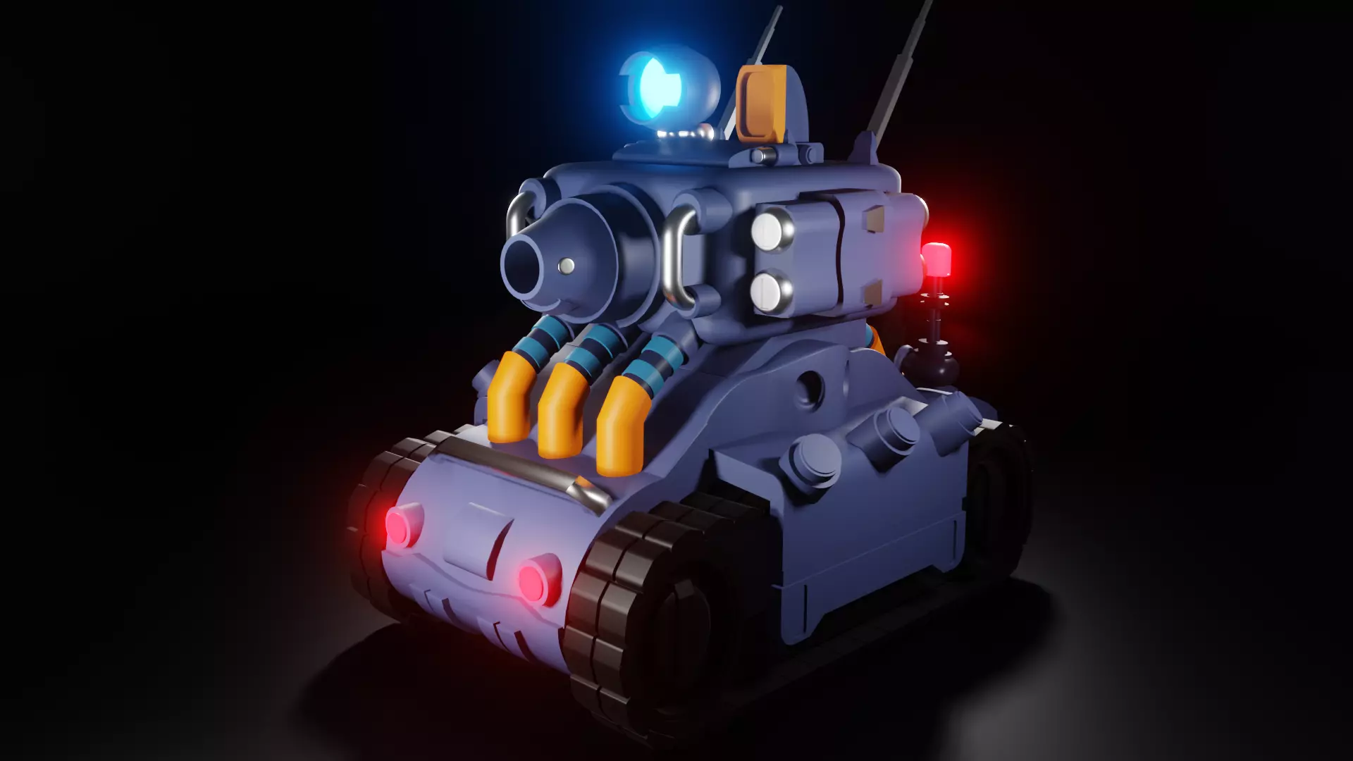 Toy Tank 3D Model 3D model_0