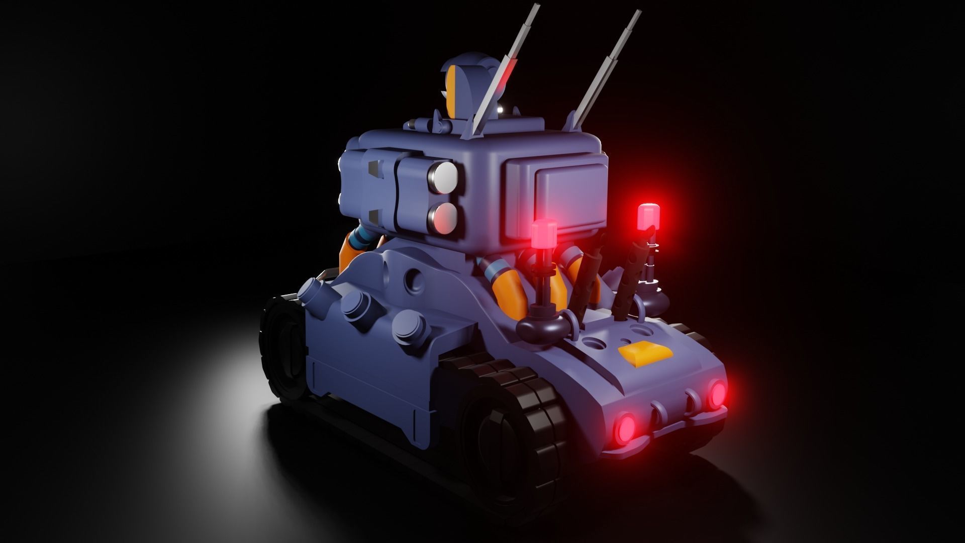 Toy Tank 3D Model 3D model_1