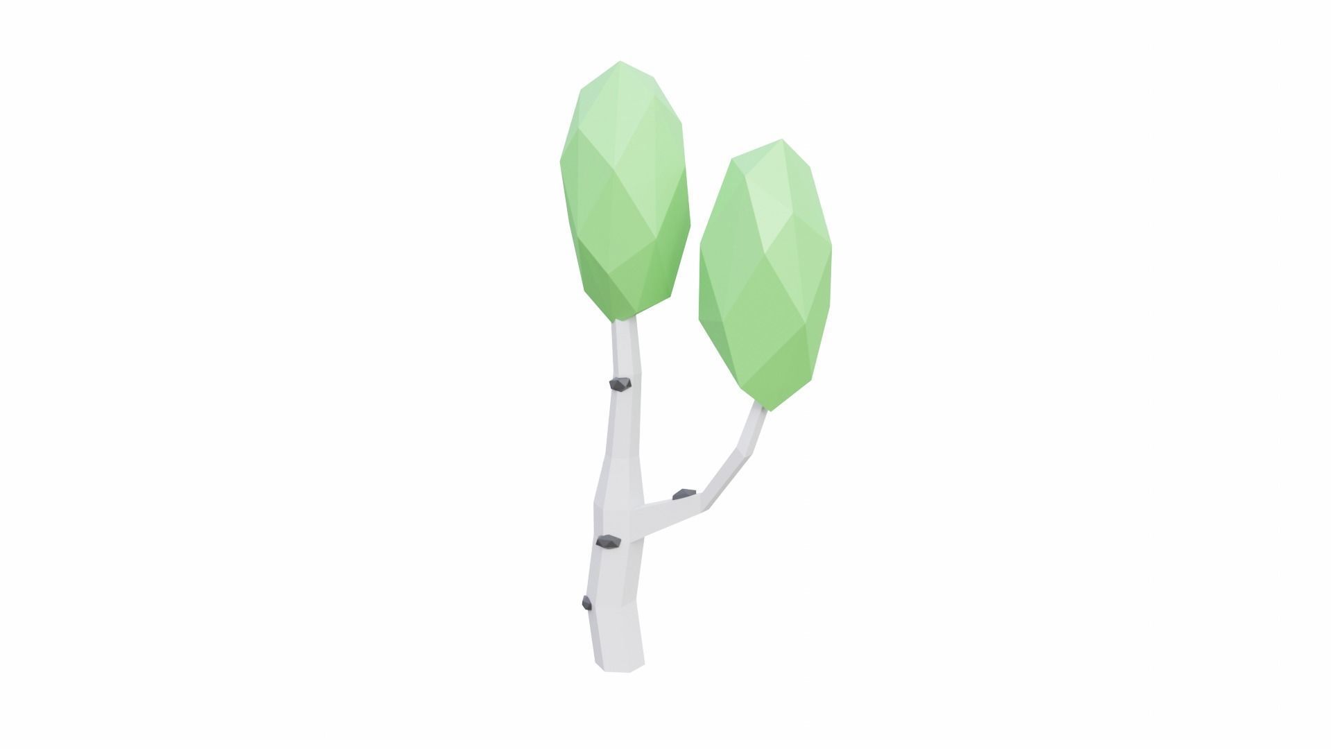 Assorted Tree Collection Low-poly 3D model_7