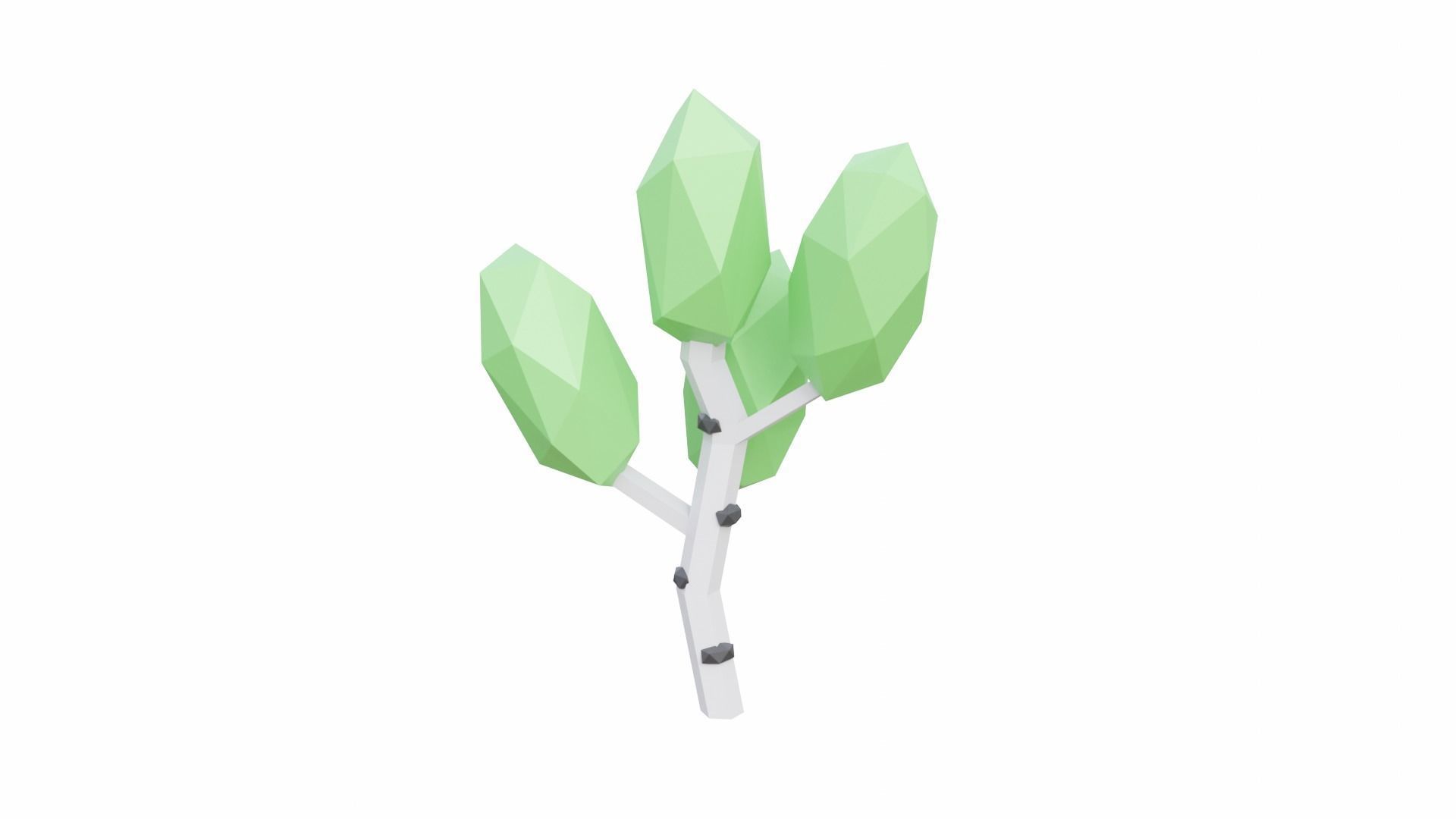 Assorted Tree Collection Low-poly 3D model_5