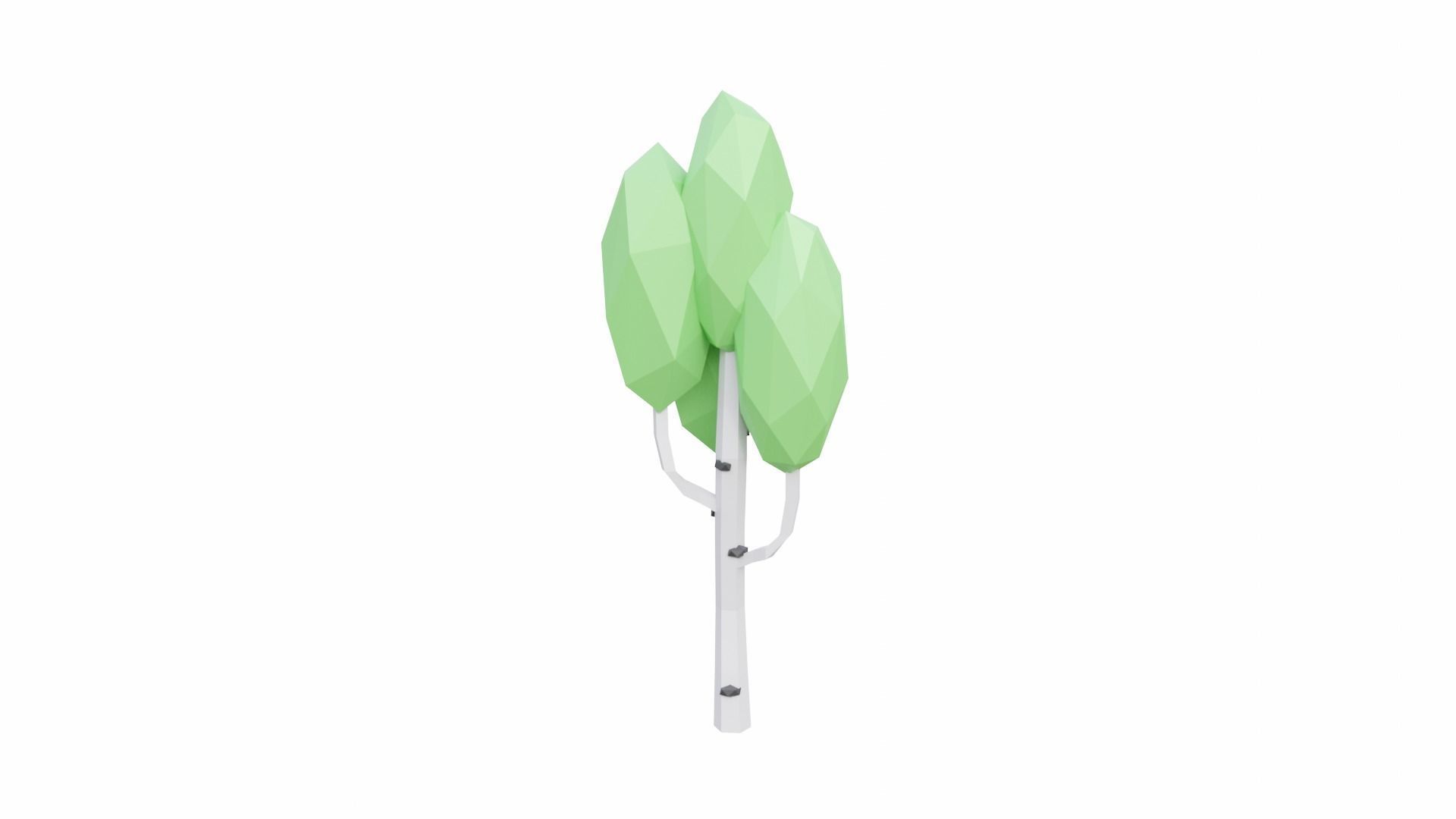 Assorted Tree Collection Low-poly 3D model_9