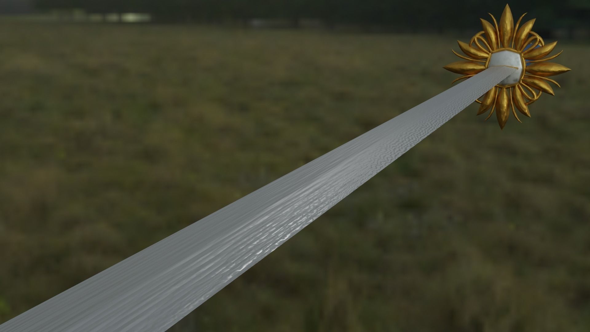 Kai Dai Ken Odachi Model Low-poly 3D model_3