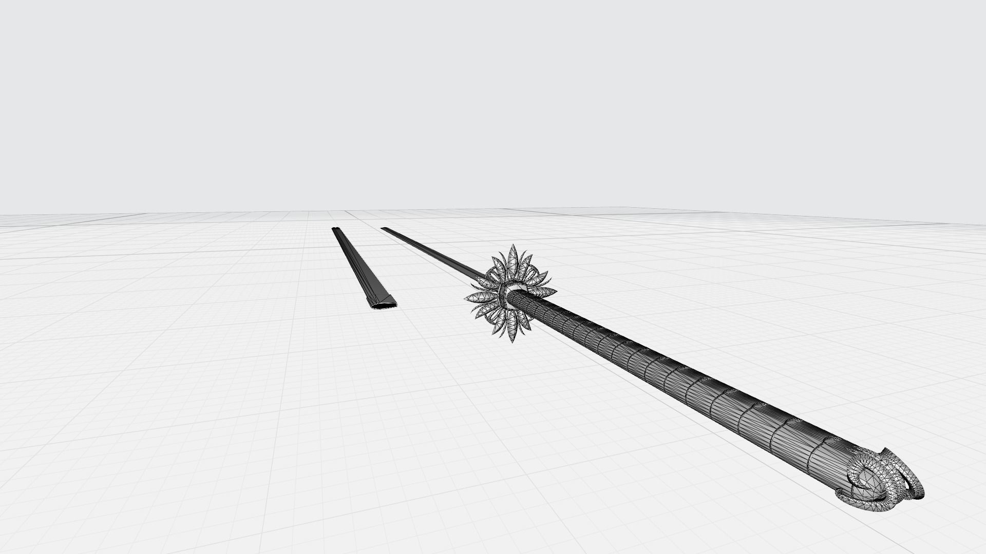 Kai Dai Ken Odachi Model Low-poly 3D model_7