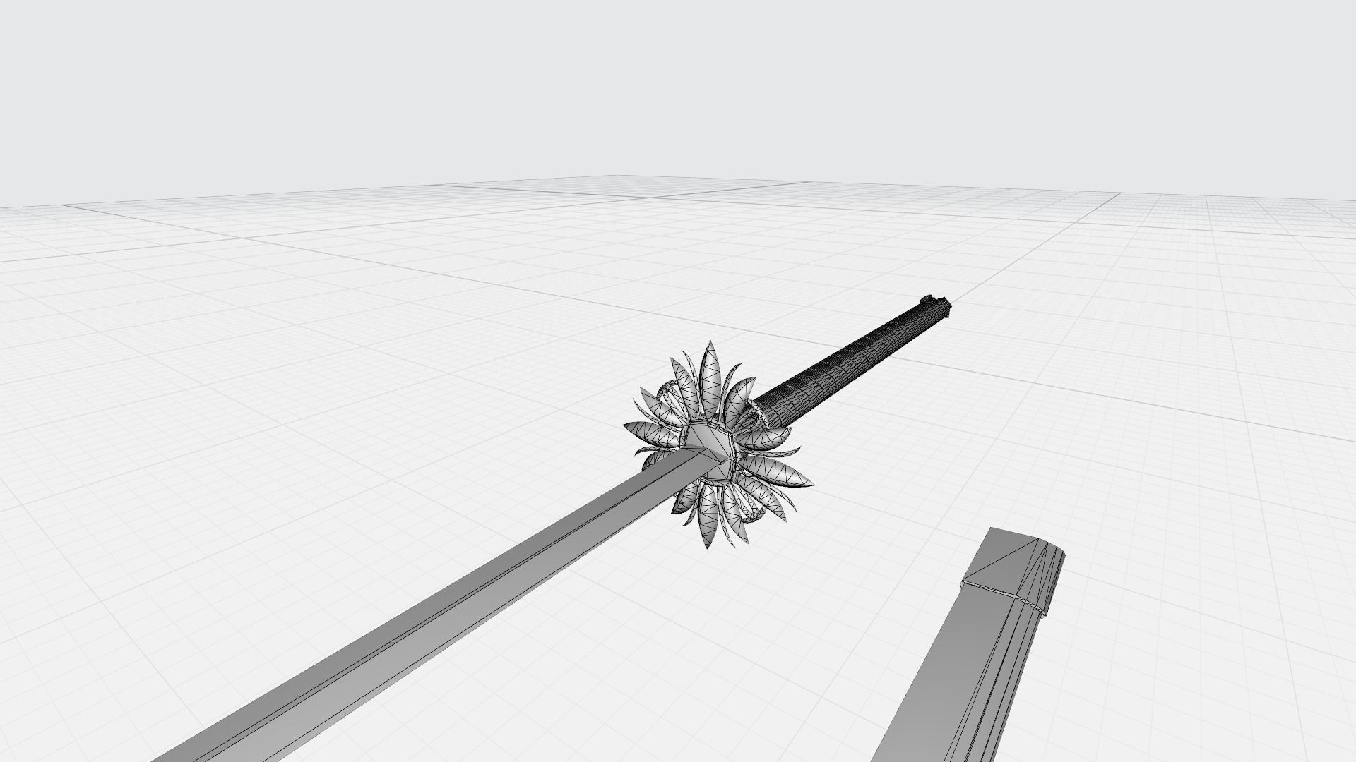 Kai Dai Ken Odachi Model Low-poly 3D model_6