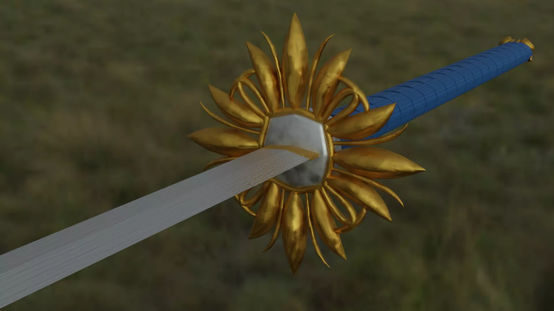 Kai Dai Ken Odachi Model Low-poly 3D model_0