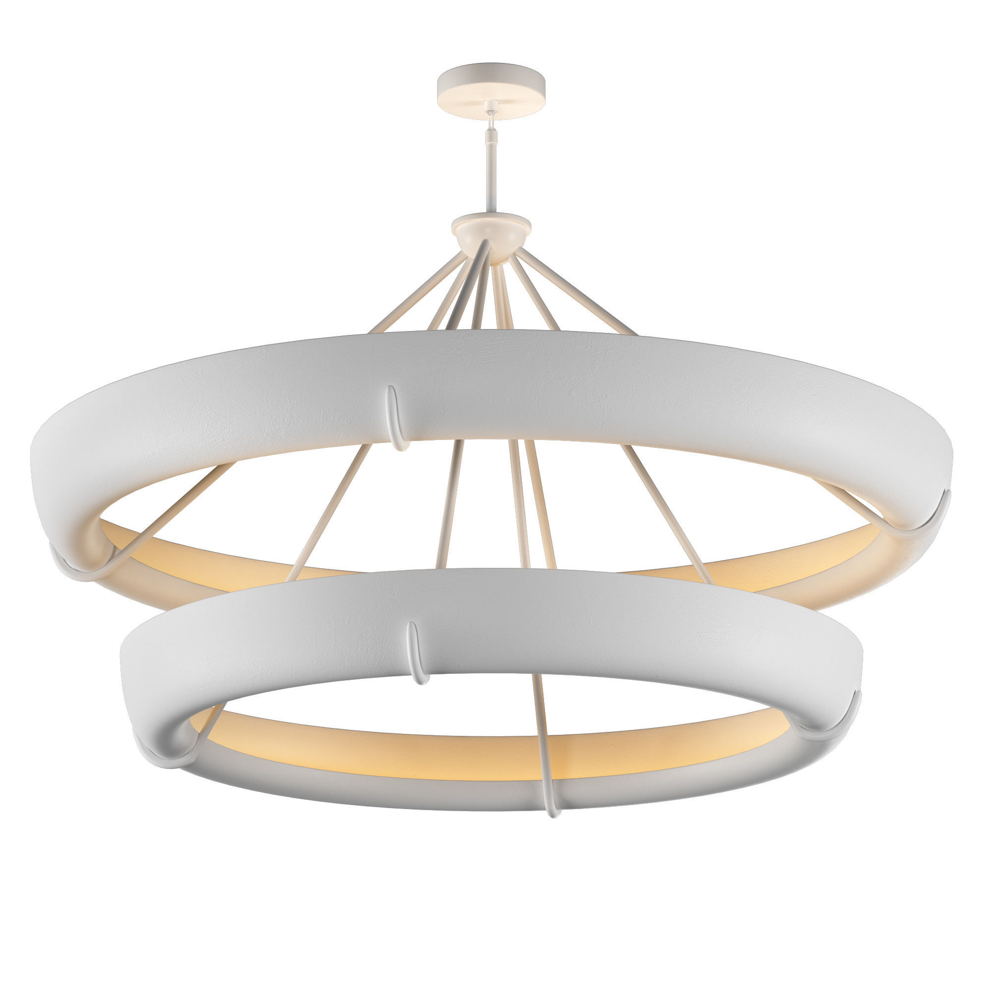 SEINE TWO-TIER ROUND CHANDELIER 60 3D model_5