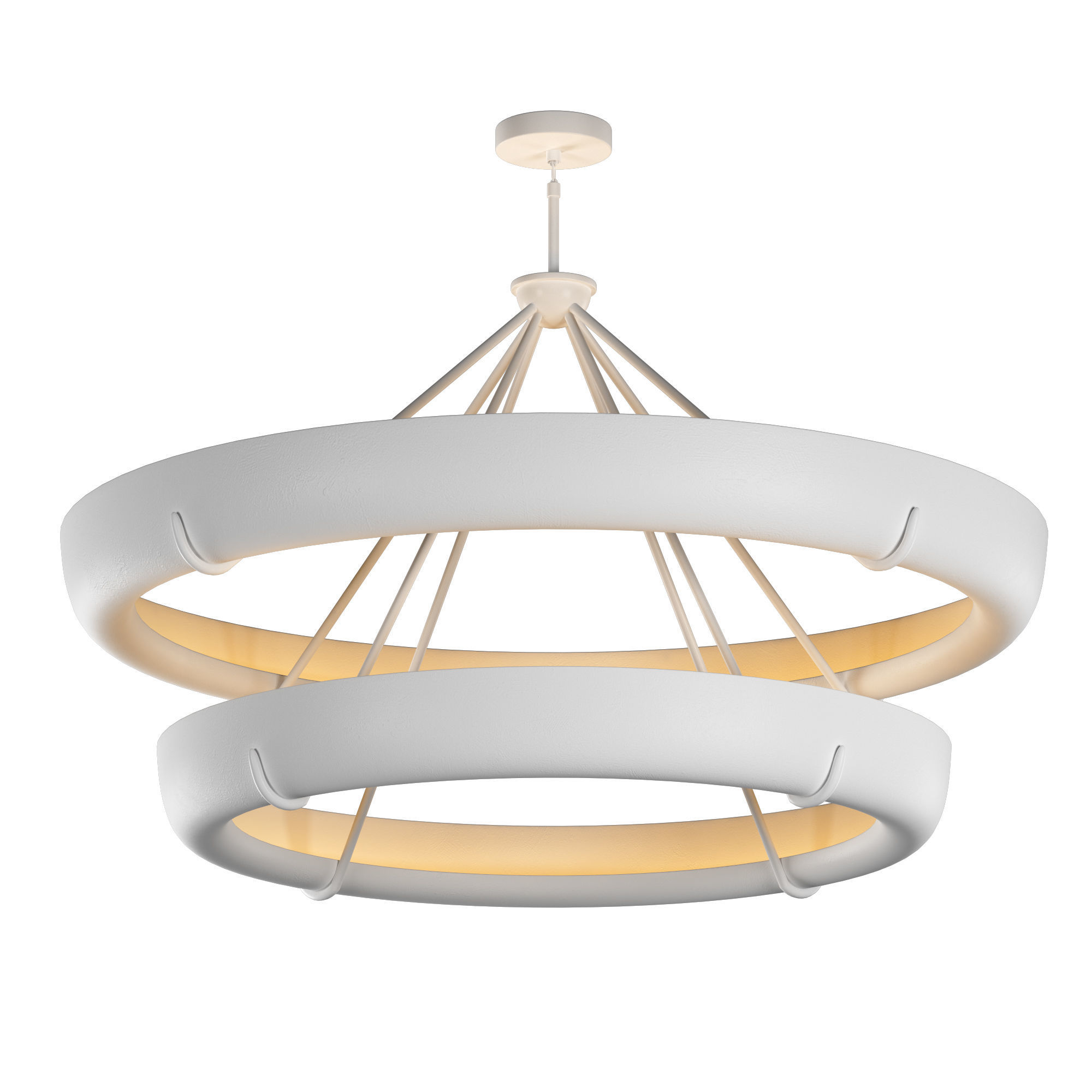 SEINE TWO-TIER ROUND CHANDELIER 60 3D model_2