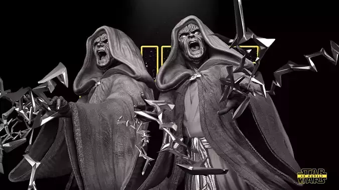 Darth Sidious Bust - Tested and Ready for 3D printing