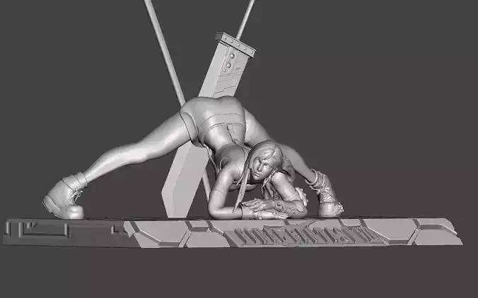 TIFA LOCKHART Jack-O Pose  NSFW MEGA-PACK STL 3D